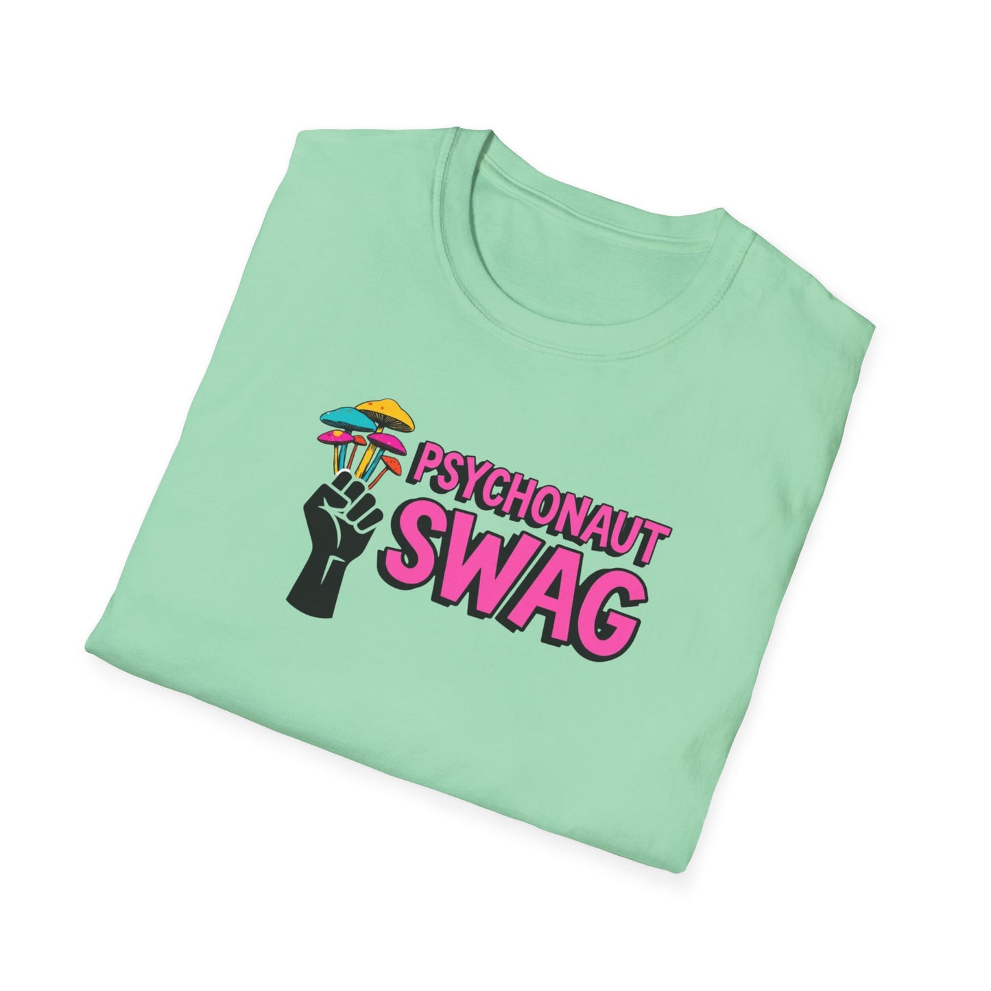 Fistful of Shrooms, Pyschonaut Swag Staple, Psychedelic Graphic T-Shirt, Humor Apparel for Psychedelic Lovers, Perfect for Festivals, Casual Wear, Gift for Friends - Psychonaut Swag