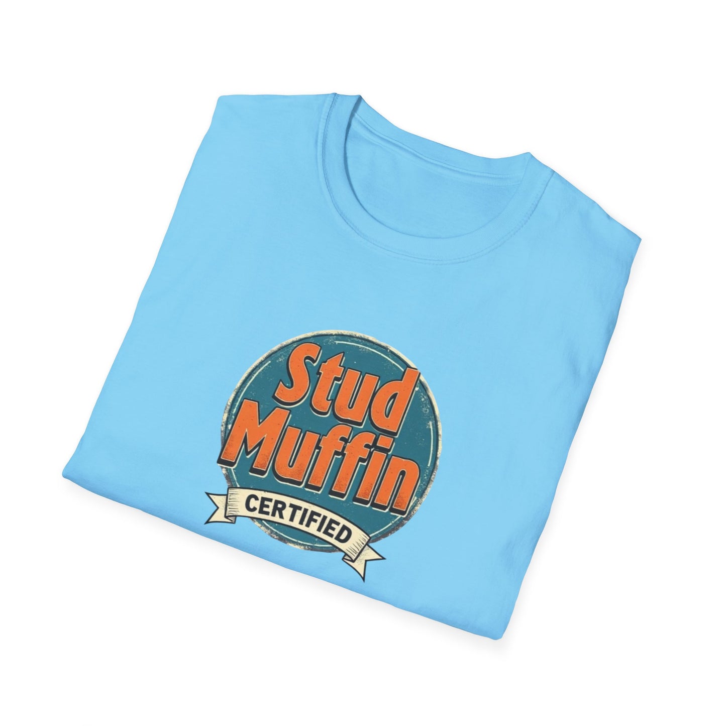 Stud Muffin Unisex Softstyle T-Shirt | Funny Gift for Dads, Birthdays, Father's Day, Casual Wear, Graphic Tee - Psychonaut Swag