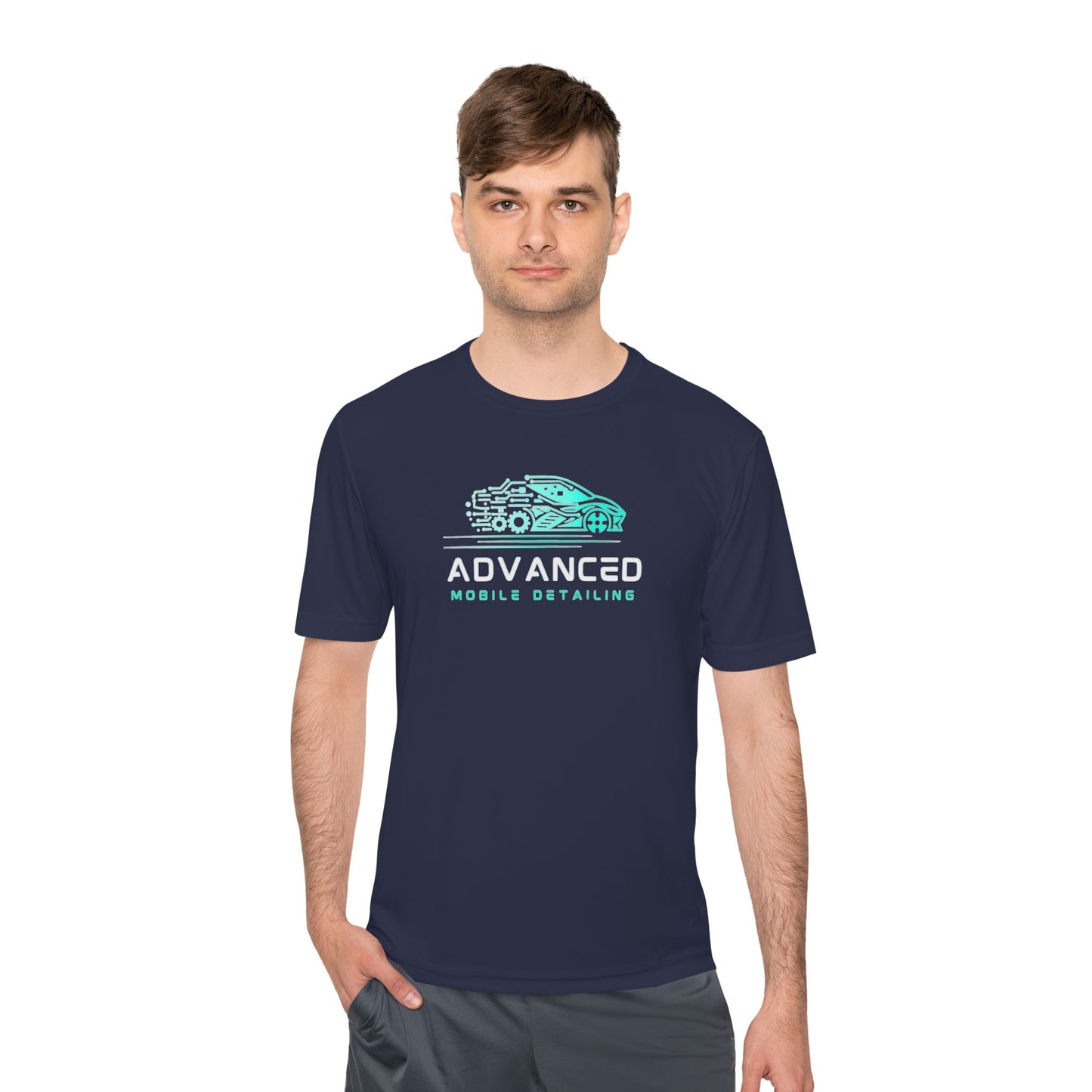 Mobile Detailing, Moisture Wicking Tee for Car Enthusiasts, Active Lifestyle Shirt, Advanced Mobile Detailing Tee, Sportswear Gift for Him, Fitness Apparel