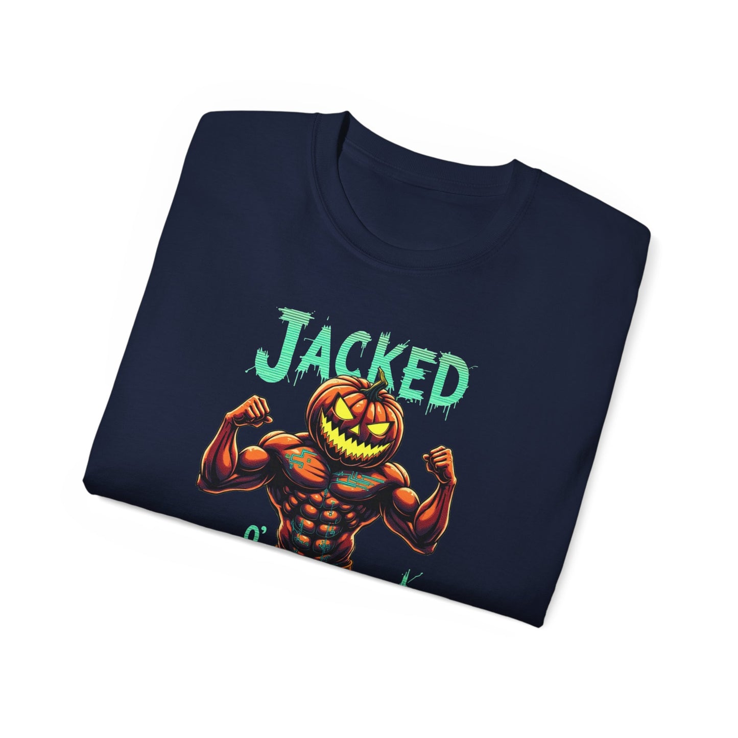 Jacked Lantern Tee | Fun Halloween T-Shirt, Pumpkin Costume Tee, Men's Halloween Shirt, Unisex Graphic Tee, Autumn Apparel