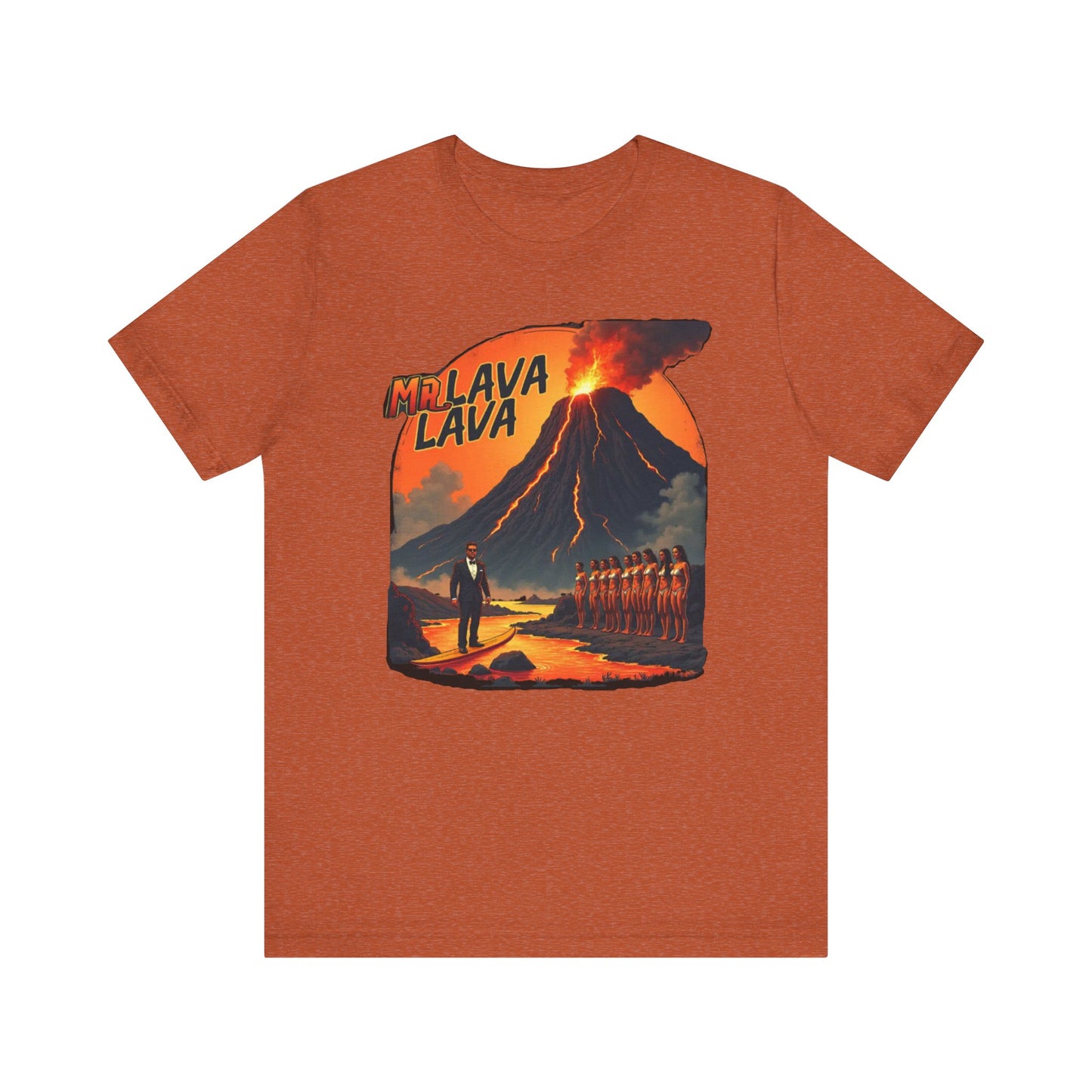 Mr. Lava Lava Tee, Unisex Graphic Shirt, Cool Retro T-Shirt, Perfect for Summer, Volcano Art, Gift for Geology Lovers - Psychonaut Swag