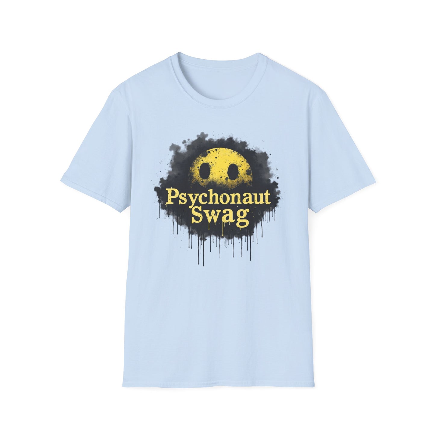 Psycho Smile, Pyschonaut Swag T-Shirt - Unisex Softstyle Tee, Casual Wear, Gift for Gamers, Festival Attire, Streetwear Fashion