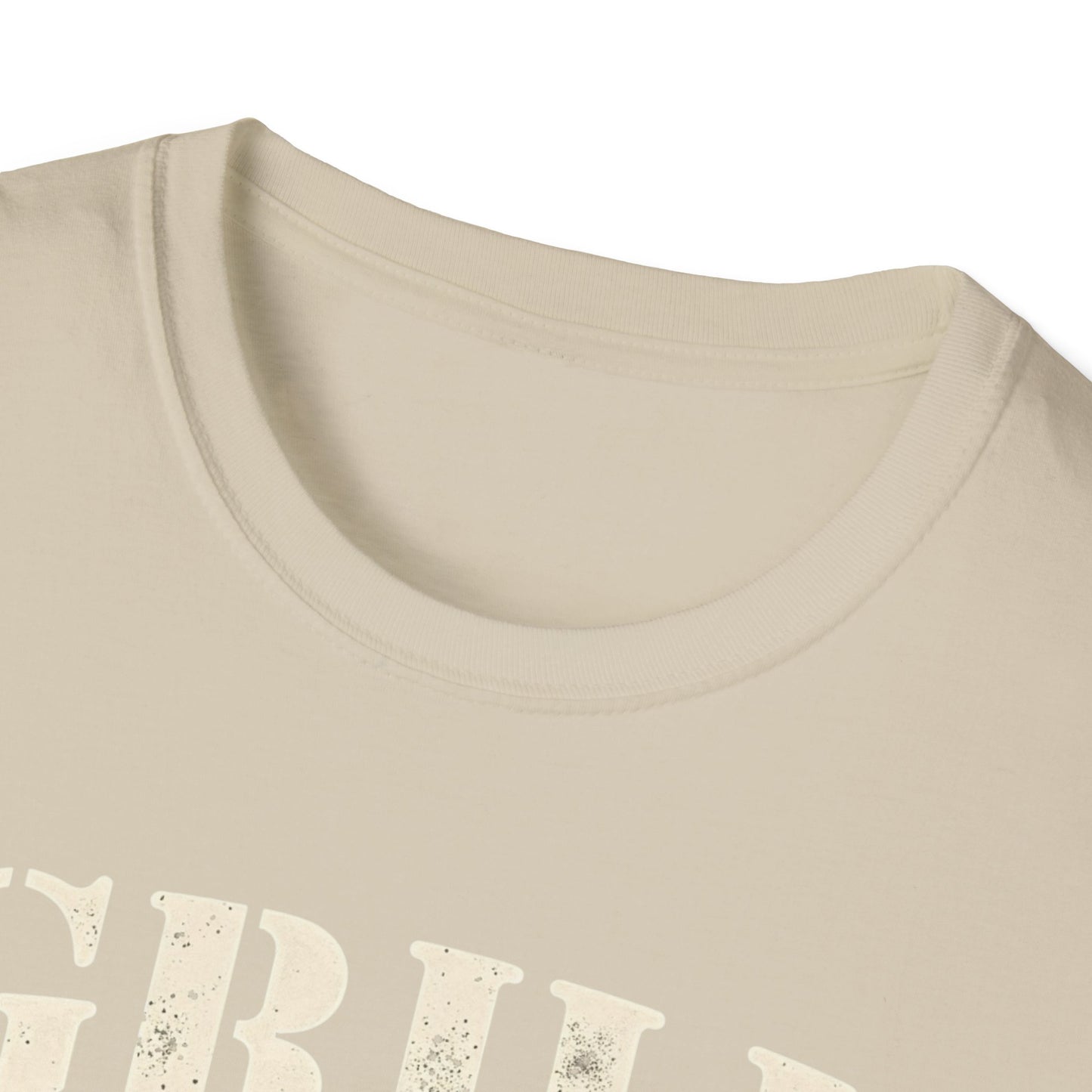 Grill Sergeant T-Shirt, Unisex Softstyle Tee, BBQ Gift, Father's Day Shirt, Grilling Apparel - Psychonaut Swag