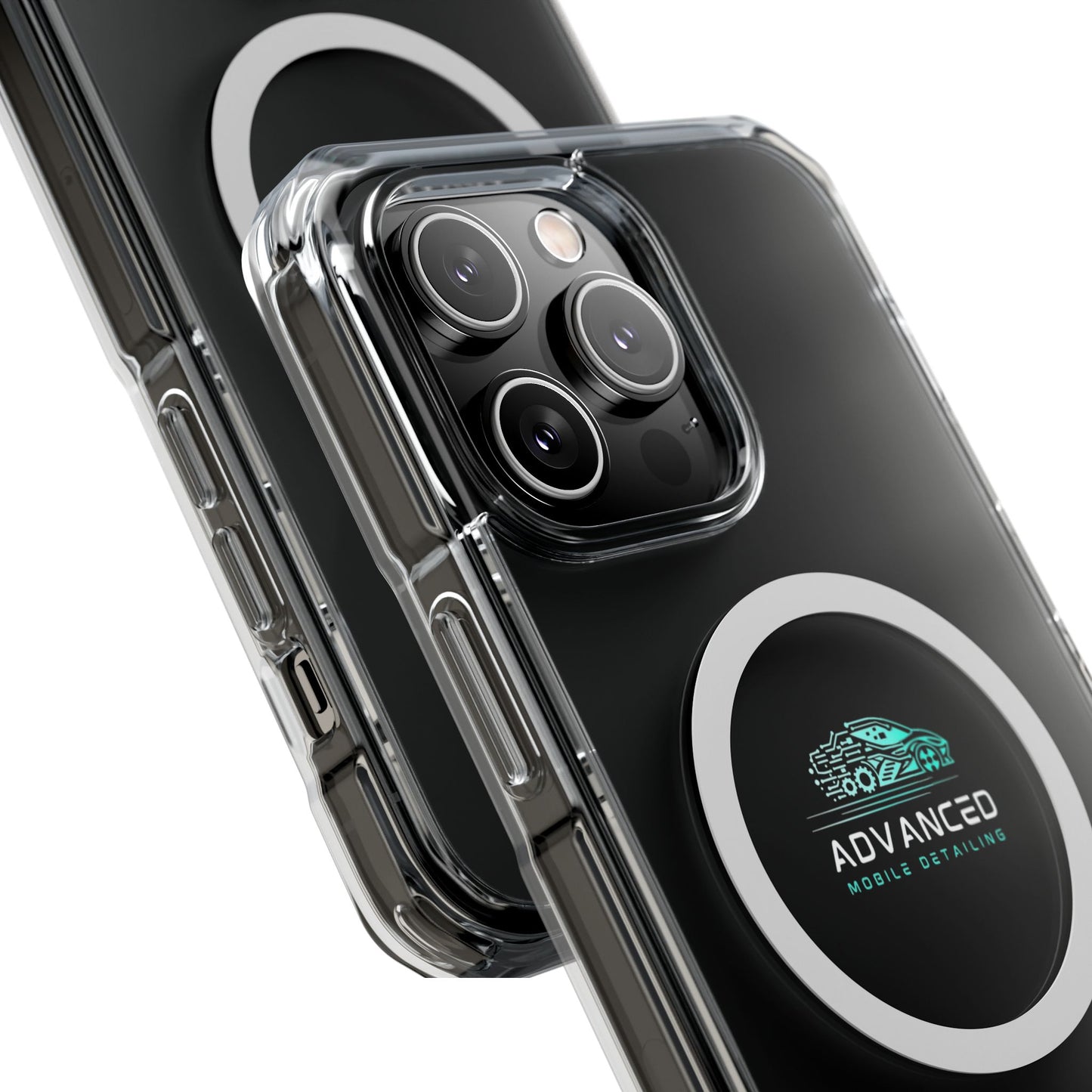 Advanced Mobile Detailing, Phone Case for Car Enthusiasts, Clear Protective Shell, Advanced Mobile Detailing, Customizable Gift, Stylish Phone Accessory