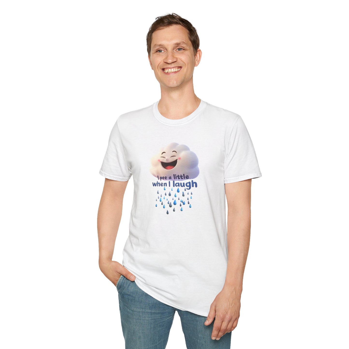 Cloud Laughing Causes Rains, Unisex Softstyle T-Shirt