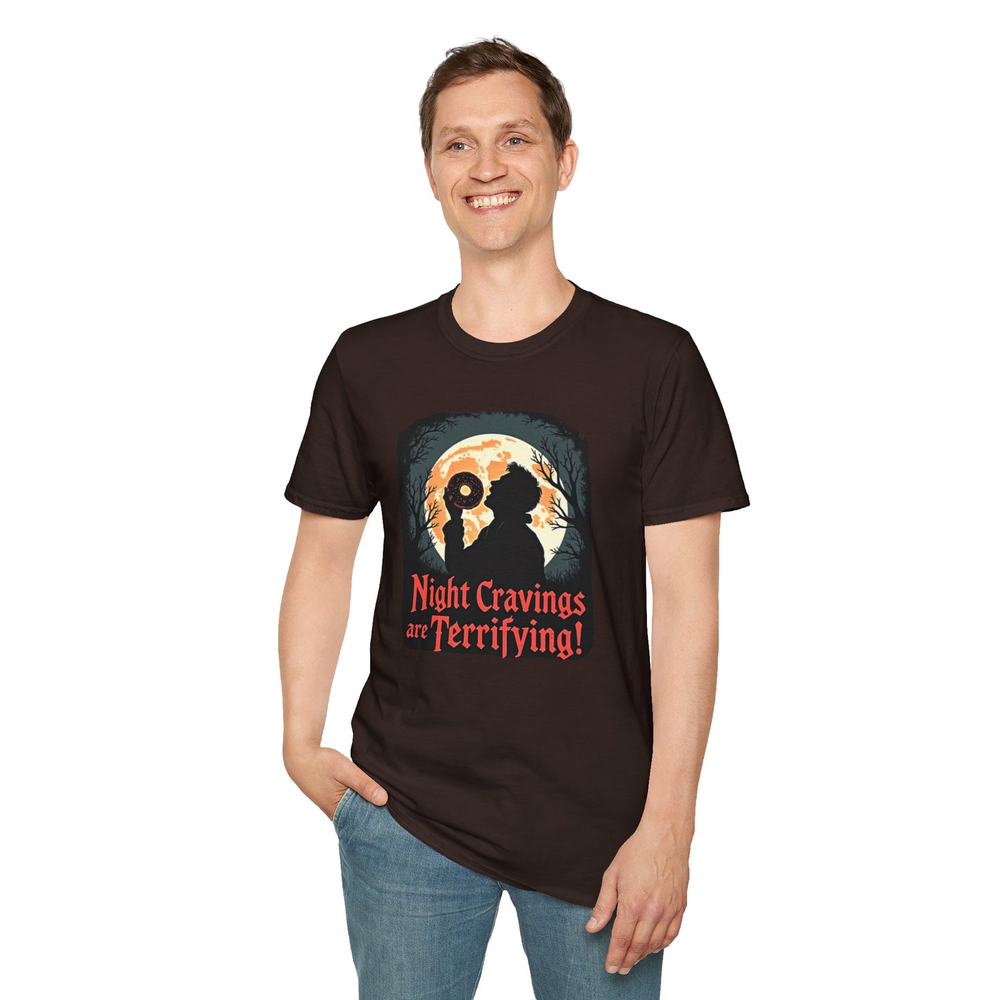 Night Cravings T-Shirt, Halloween Tee, Spooky Gift, Autumn Style, Horror Lovers Apparel, Graphic Shirt