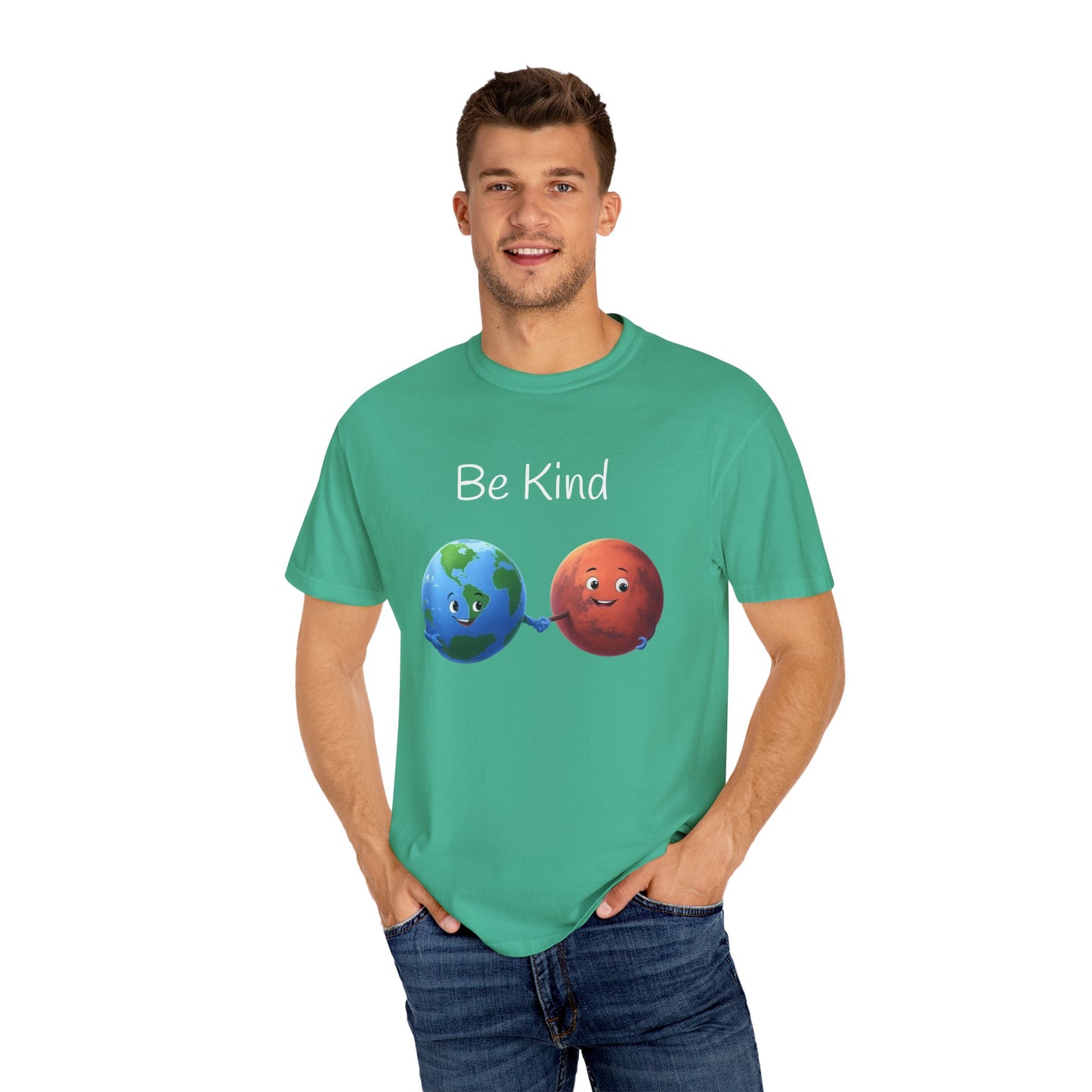 Be kind, Unisex Garment-Dyed T-shirt - Psychonaut Swag