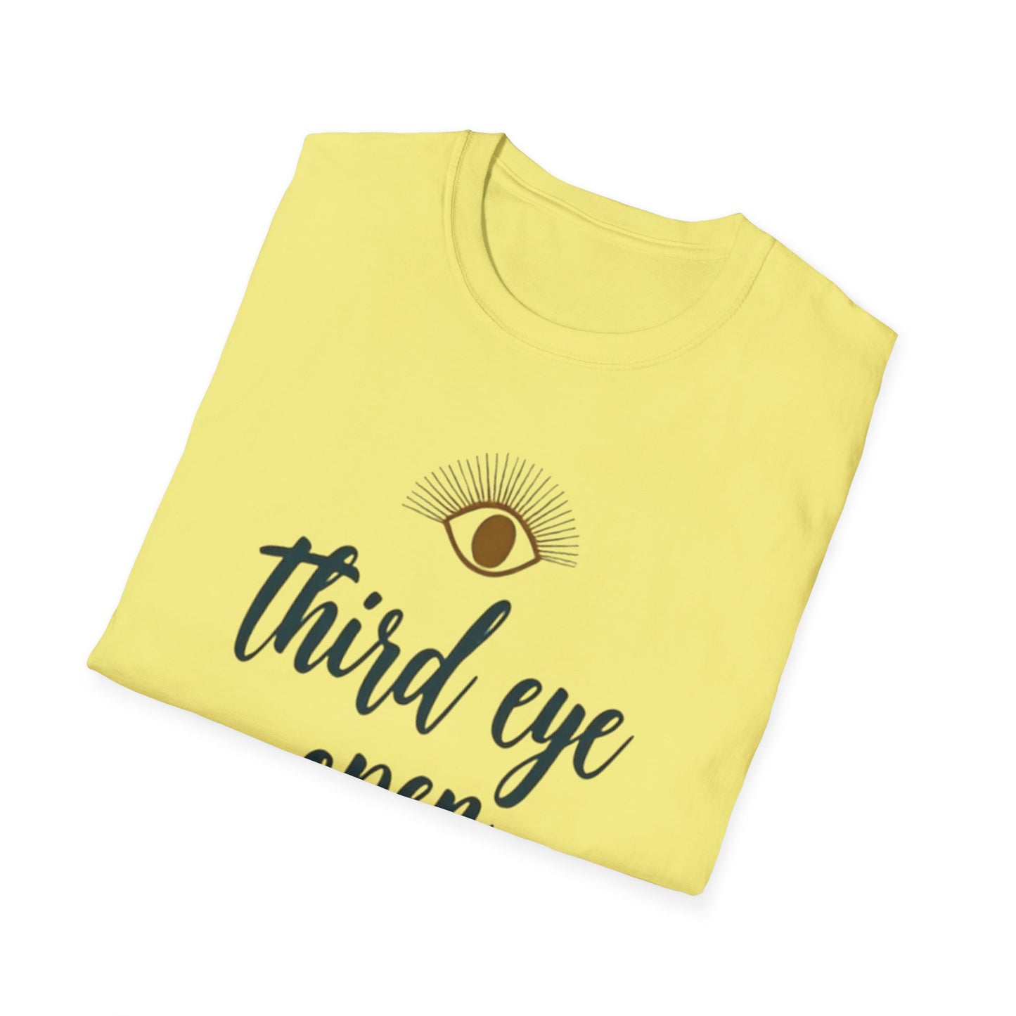 Third Eye insight, Open Unisex Softstyle T-Shirt, Spiritual Gift, Graphic Tee, Meditation Apparel, Casual Wear, Yoga Clothing, Unique T-Shirt - Psychonaut Swag