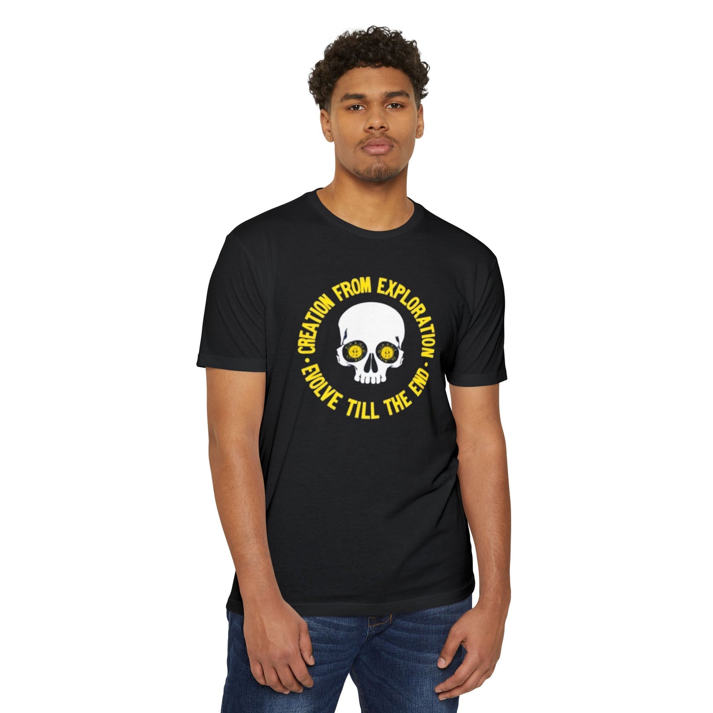 Skull Exploration T-Shirt | Unisex Tee for Adventurers, Fun Graphic Tee, Unique Gift for Explorers, Perfect for Casual Days, Evolution Theme