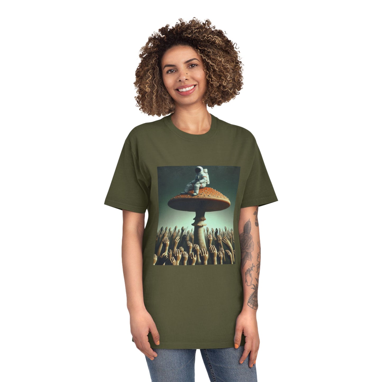 T-Shirt Psychedelic Explorer Unisex Faded Shirt - Psychonaut Swag