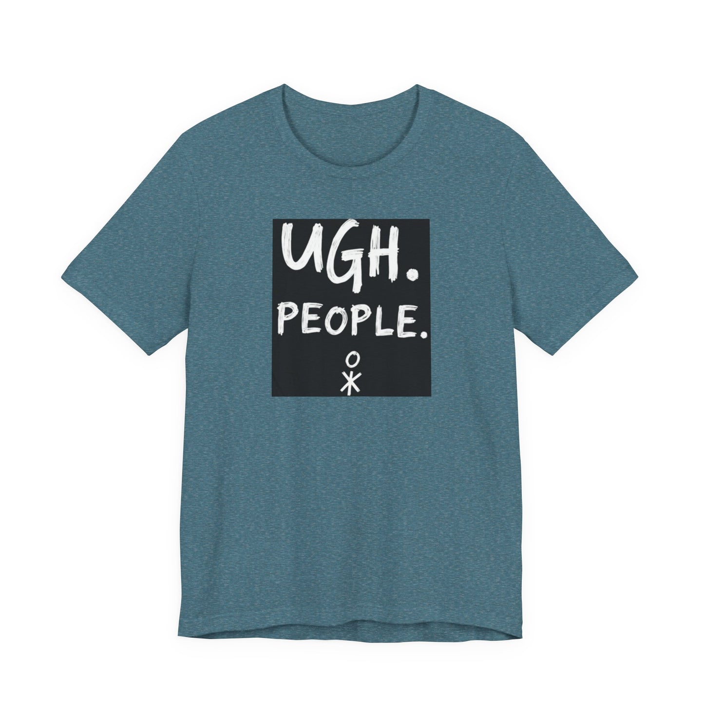 Frustration Level: UGH. PEOPLE. Unisex Tee, Funny Graphic T-Shirt, Gift for Introverts, Casual Wear, Everyday Humor - Psychonaut Swag