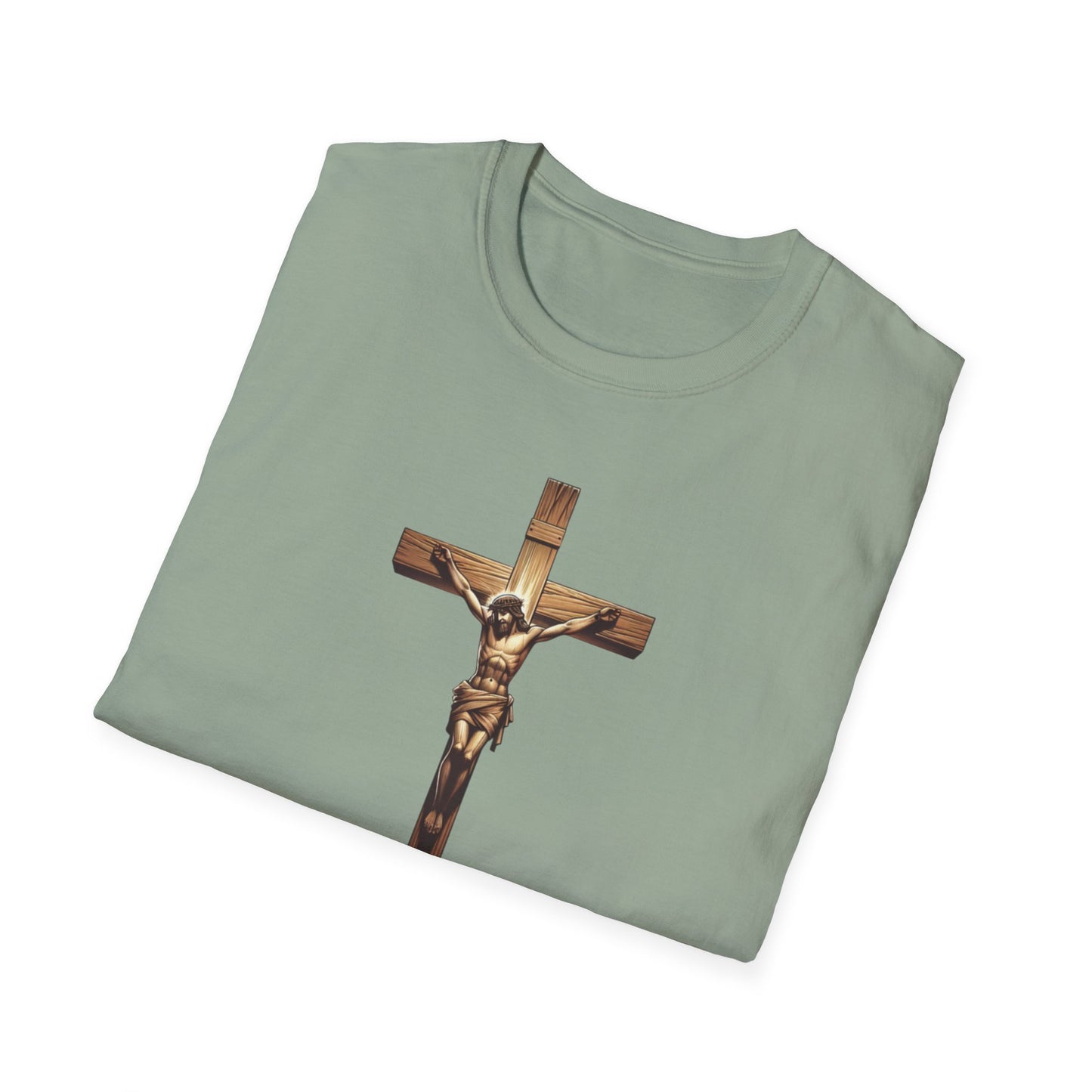 On the Cross, Unisex Softstyle T-Shirt - Psychonaut Swag