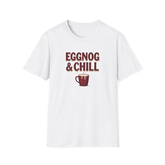 Eggnog and Chill, Unisex Softstyle T-Shirt