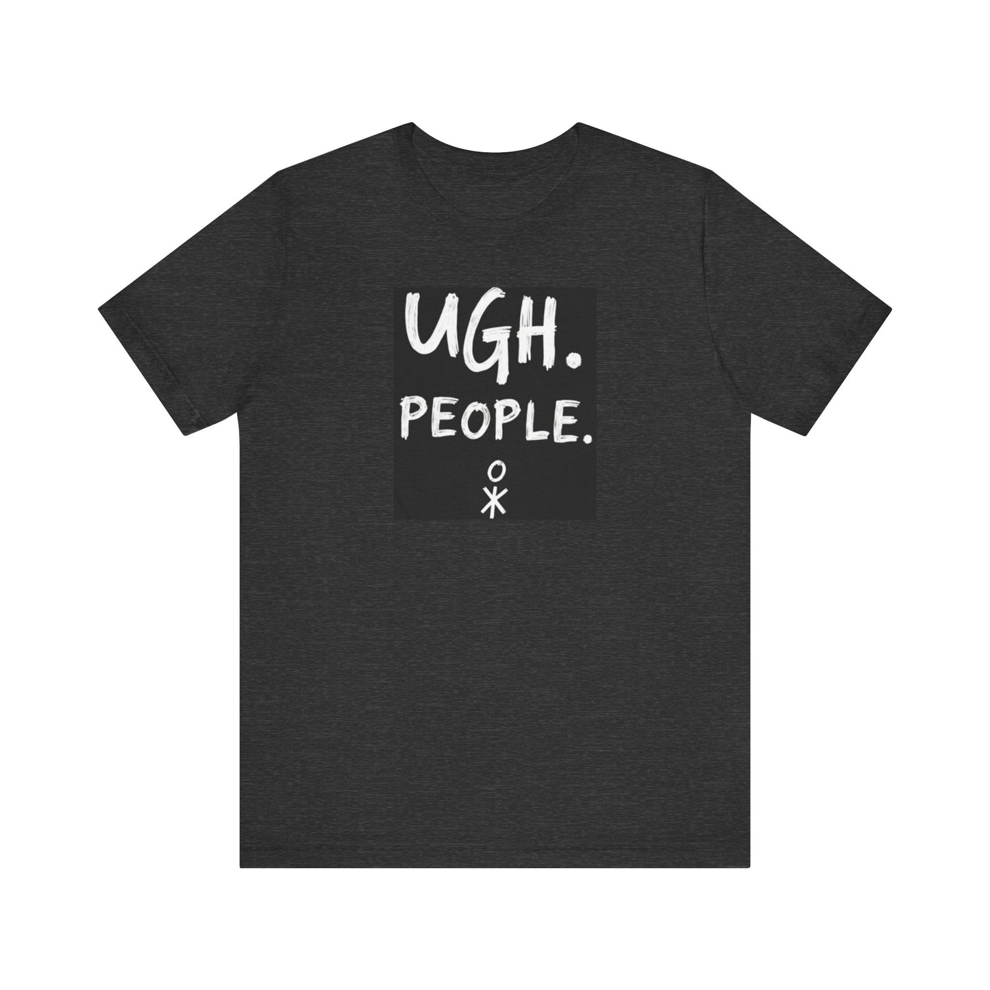 Frustration Level: UGH. PEOPLE. Unisex Tee, Funny Graphic T-Shirt, Gift for Introverts, Casual Wear, Everyday Humor - Psychonaut Swag