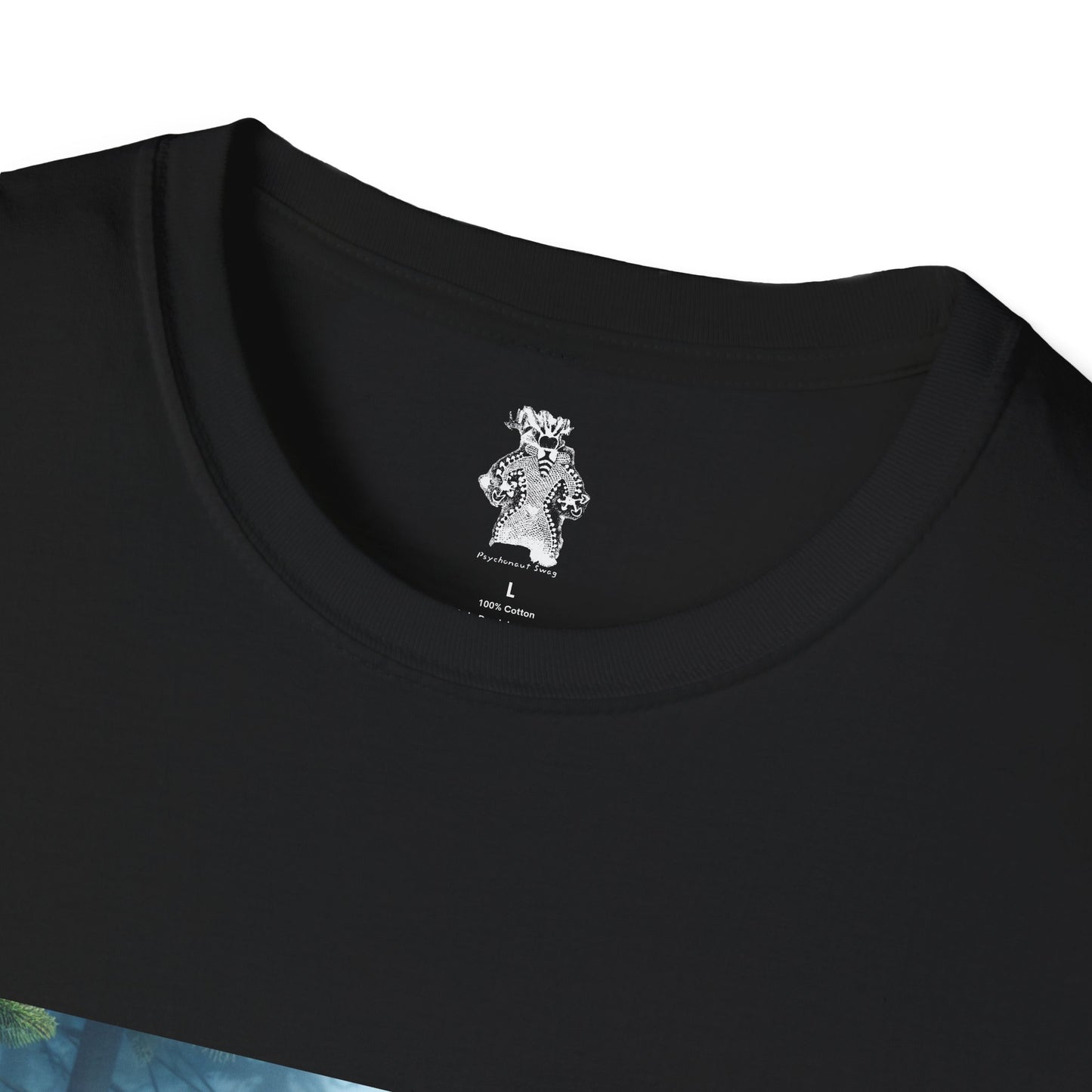 Unisex Tee - Mystical Bigfoot and Alien Encounter in the Woods - Psychonaut Swag