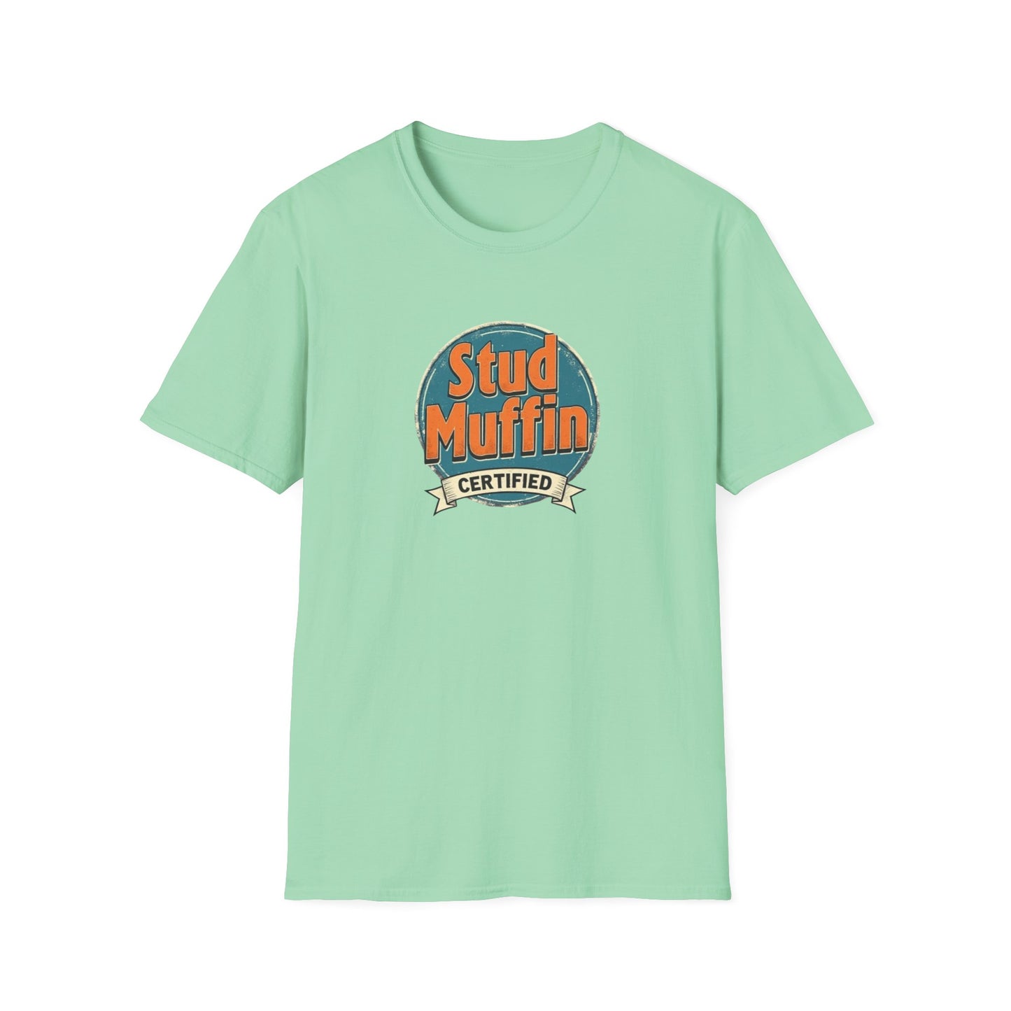 Stud Muffin Unisex Softstyle T-Shirt | Funny Gift for Dads, Birthdays, Father's Day, Casual Wear, Graphic Tee - Psychonaut Swag