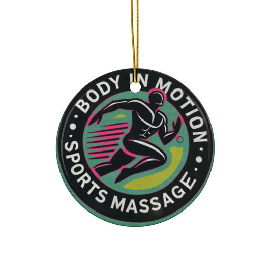 Sports Massage, Ceramic Ornaments, 2-Side Print, (1pc, 3pcs, 5pcs, 10pcs)