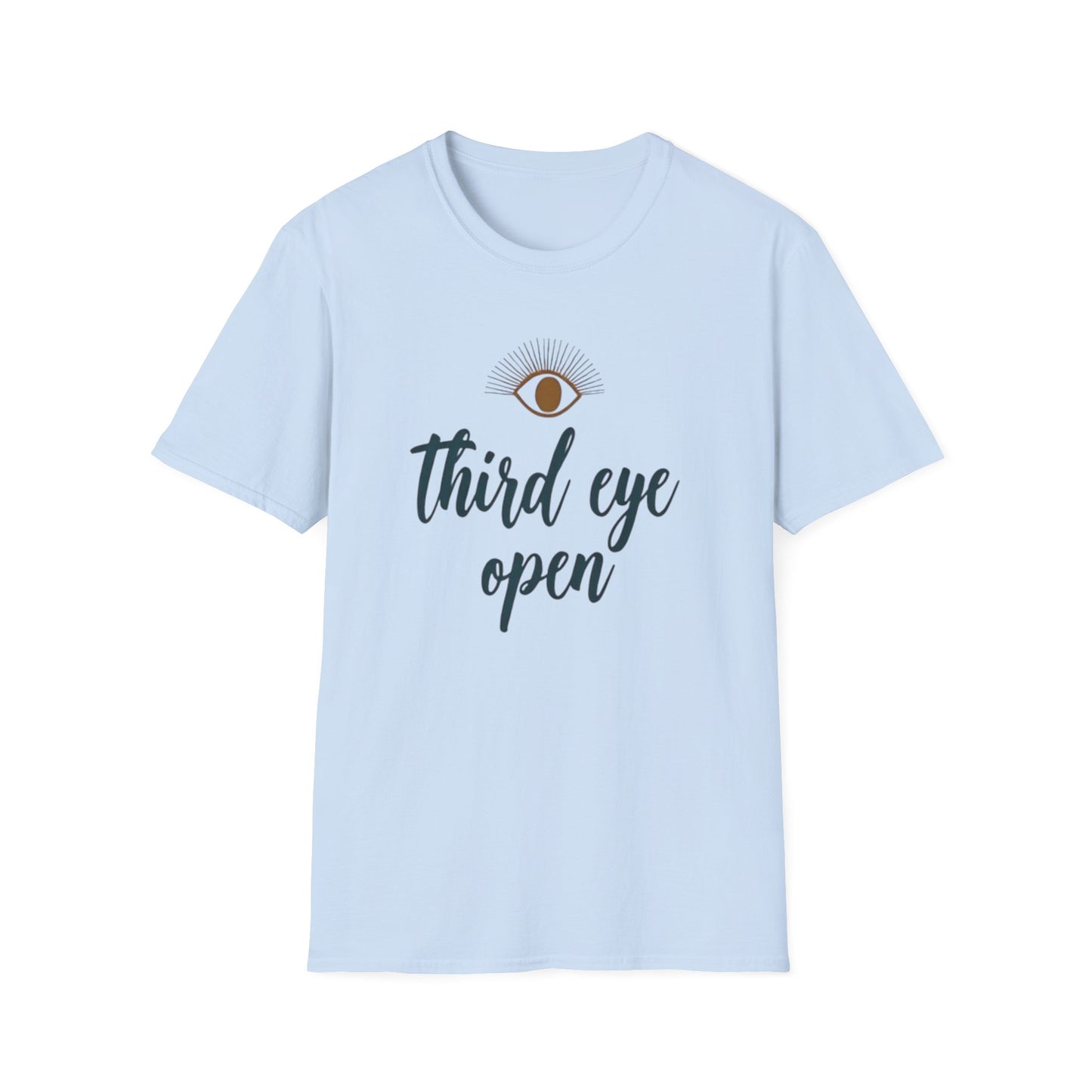 Third Eye insight, Open Unisex Softstyle T-Shirt, Spiritual Gift, Graphic Tee, Meditation Apparel, Casual Wear, Yoga Clothing, Unique T-Shirt - Psychonaut Swag