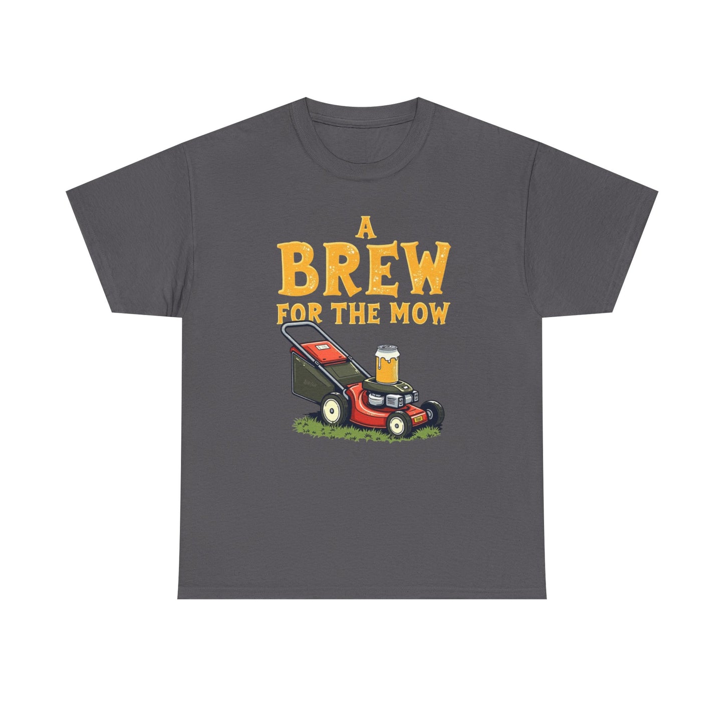 A Brew for the Mow Unisex Heavy Cotton Tee | Gardening Gifts, Lawn Care Apparel, Fun T-Shirt, Father's Day Gift, Beer Lover Shirt - Psychonaut Swag