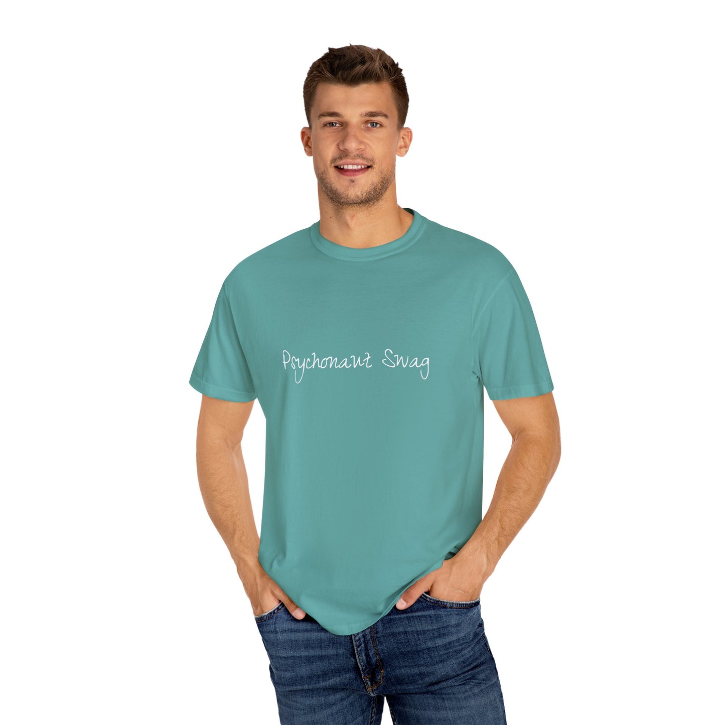 Mermaid tee, Unisex Garment-Dyed T-shirt - Psychonaut Swag