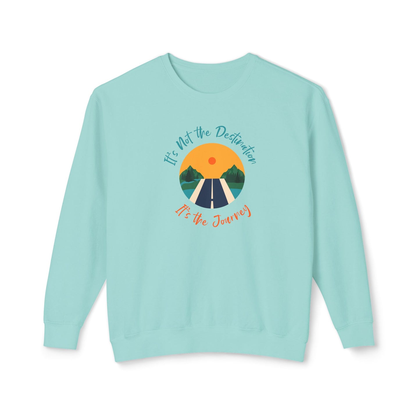 It’s The Journey, Unisex Lightweight Crewneck Sweatshirt - Psychonaut Swag