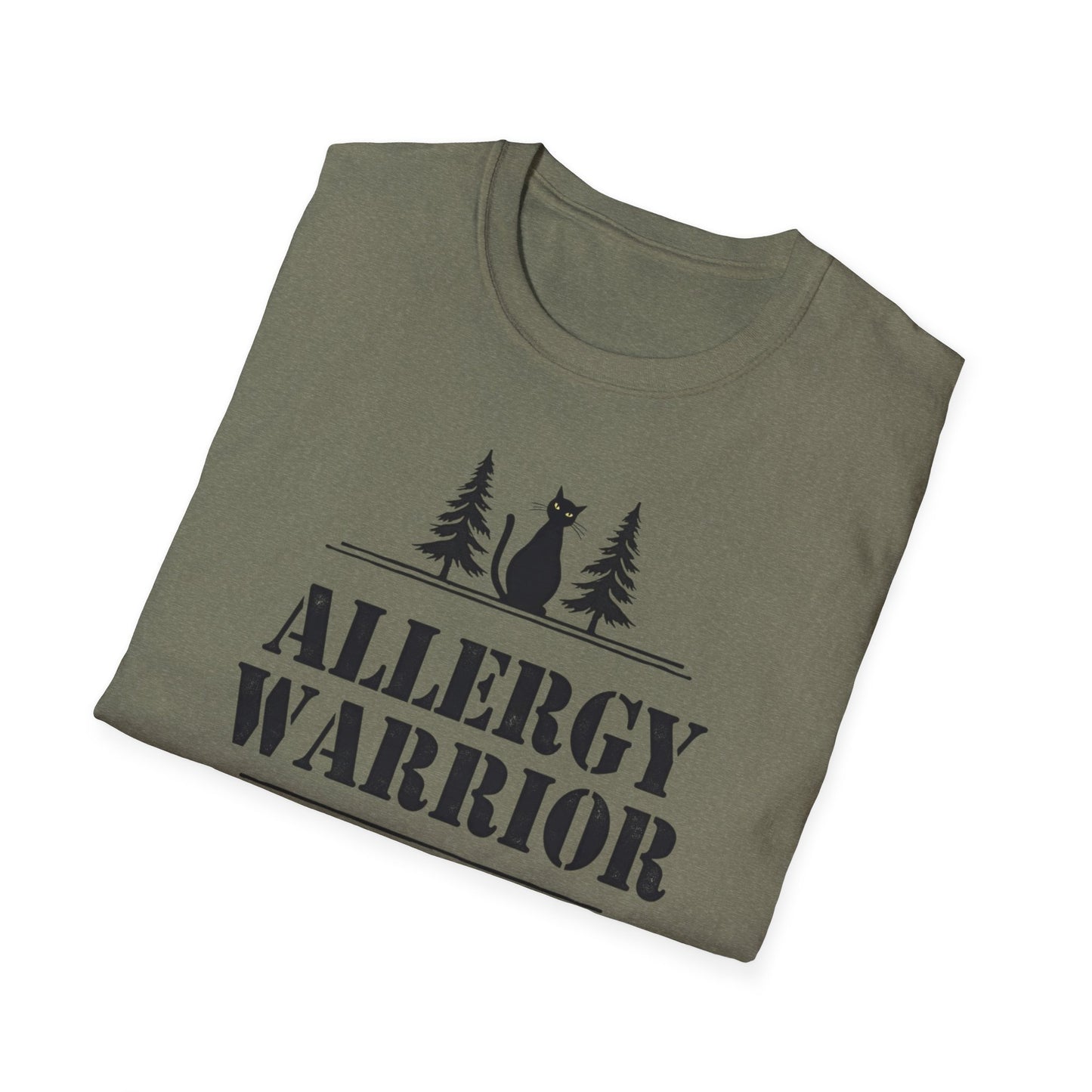 Allergy Warrior Unisex T-Shirt | Softstyle Cotton Tee for Allergy Awareness, Casual Wear, Gifts, Nature Lovers, Outdoor Fun - Psychonaut Swag