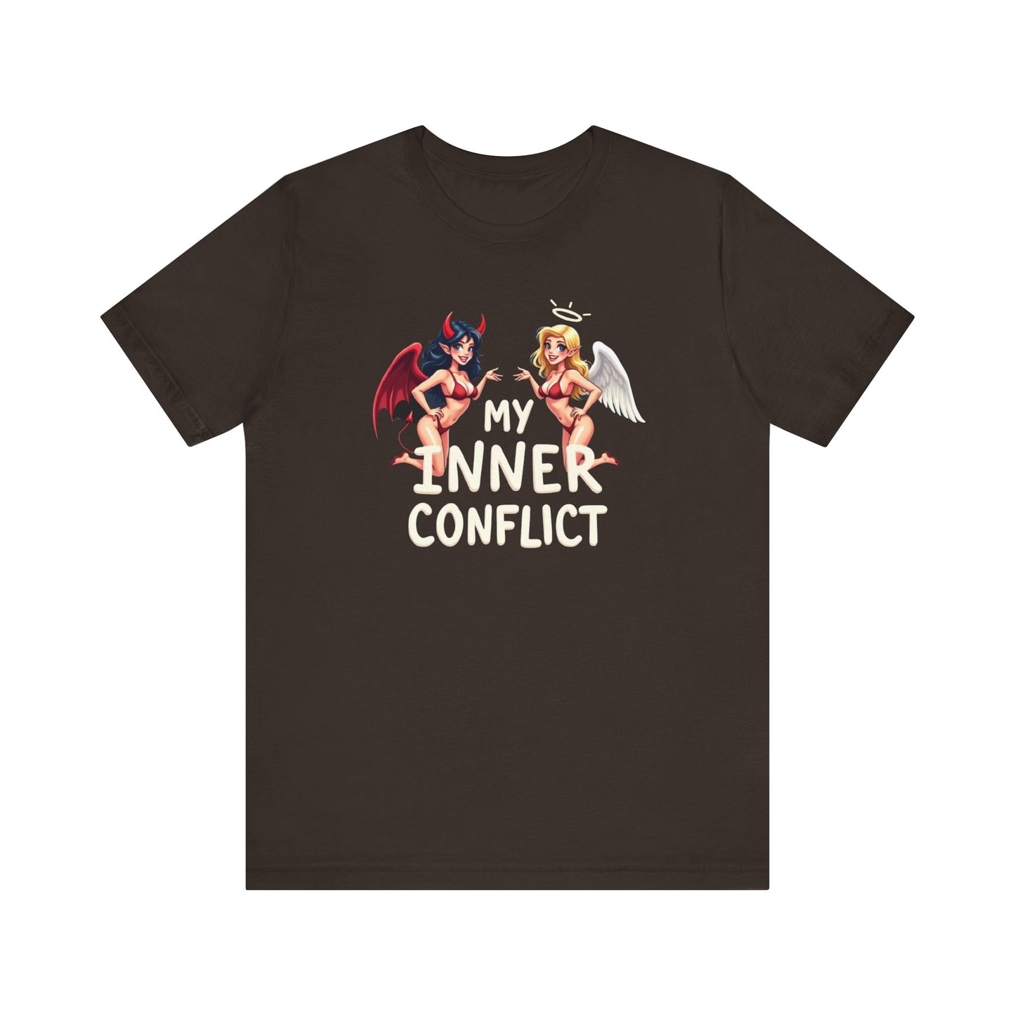 My Inner Conflict, Graphic Tee, Casual Wear, Halloween Gift, Unisex Shirt, Fashion Statement, Unique Style - Psychonaut Swag