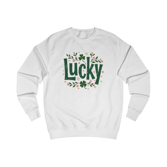 Lucky Shamrock Sweatshirt — St. Patrick's Day Green 'Lucky' Crewneck