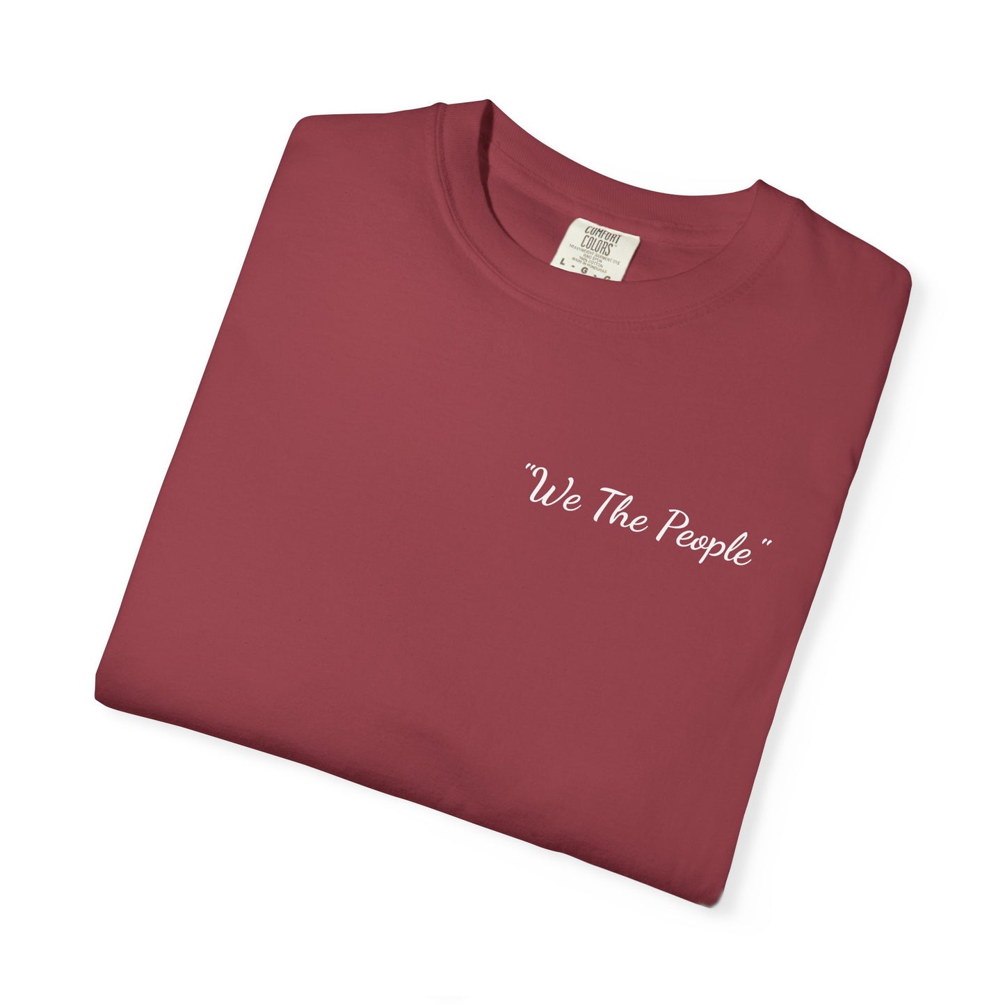 We the People/flag, Unisex Garment-Dyed T-shirt - Psychonaut Swag