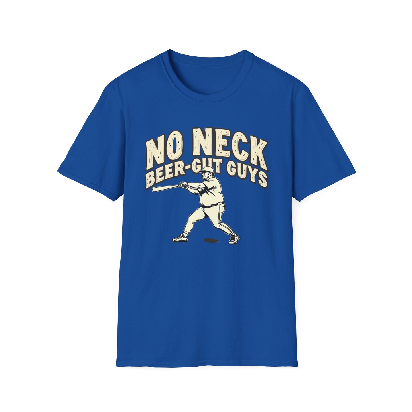 No Neck Beer Gut Guys T-Shirt | Unisex Softstyle Tee, Humor Apparel, Funny Gift for Beer Lovers, Casual Wear, Funny Saying Shirt - Psychonaut Swag