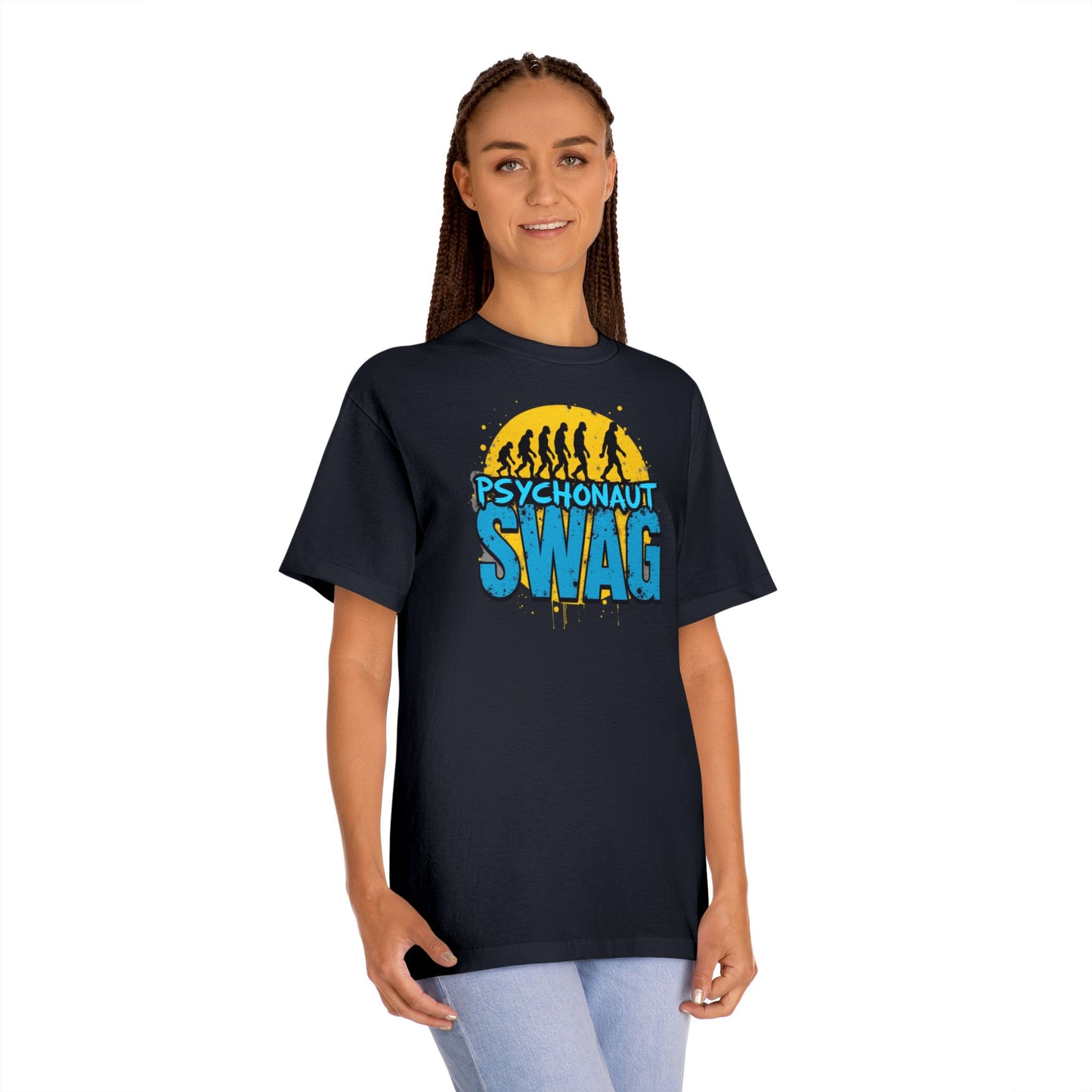 Psycho Swag Unisex Classic Tee - Trendy Graphic T-Shirt for Gamers & Psychonauts, Quirky Gift, Casual Wear, Unique Fashion - Psychonaut Swag