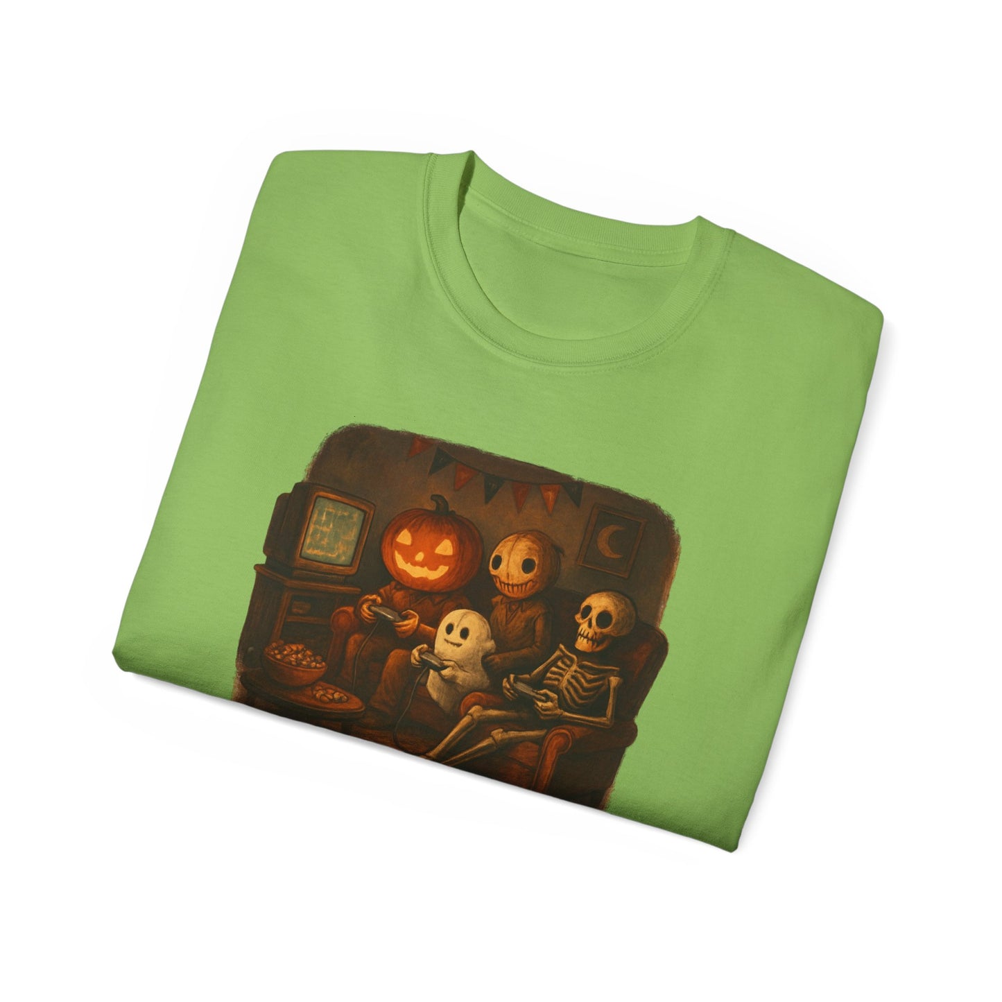 Game Night Tee, Halloween Shirt, Unisex Cotton T-Shirt, Spooky Fun Apparel, Perfect for Gathering and Celebrations