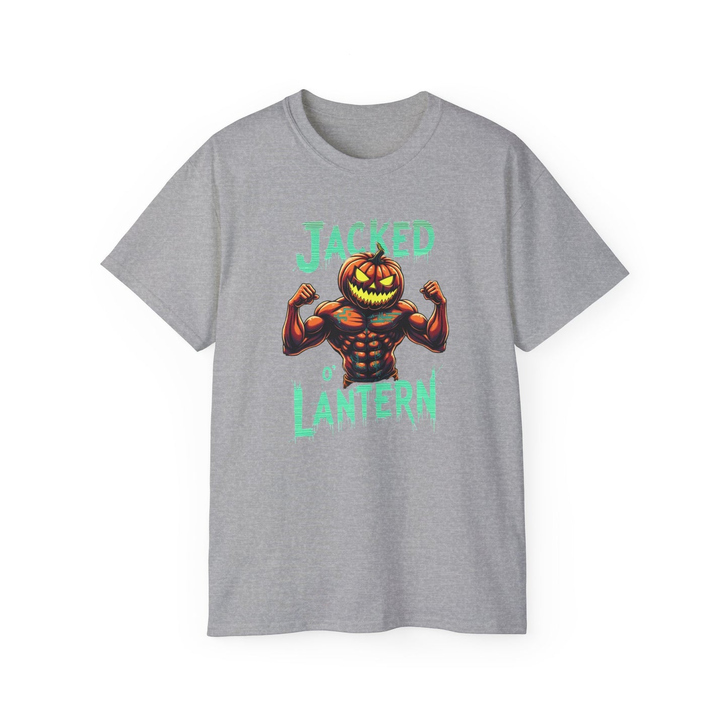 Jacked Lantern Tee | Fun Halloween T-Shirt, Pumpkin Costume Tee, Men's Halloween Shirt, Unisex Graphic Tee, Autumn Apparel