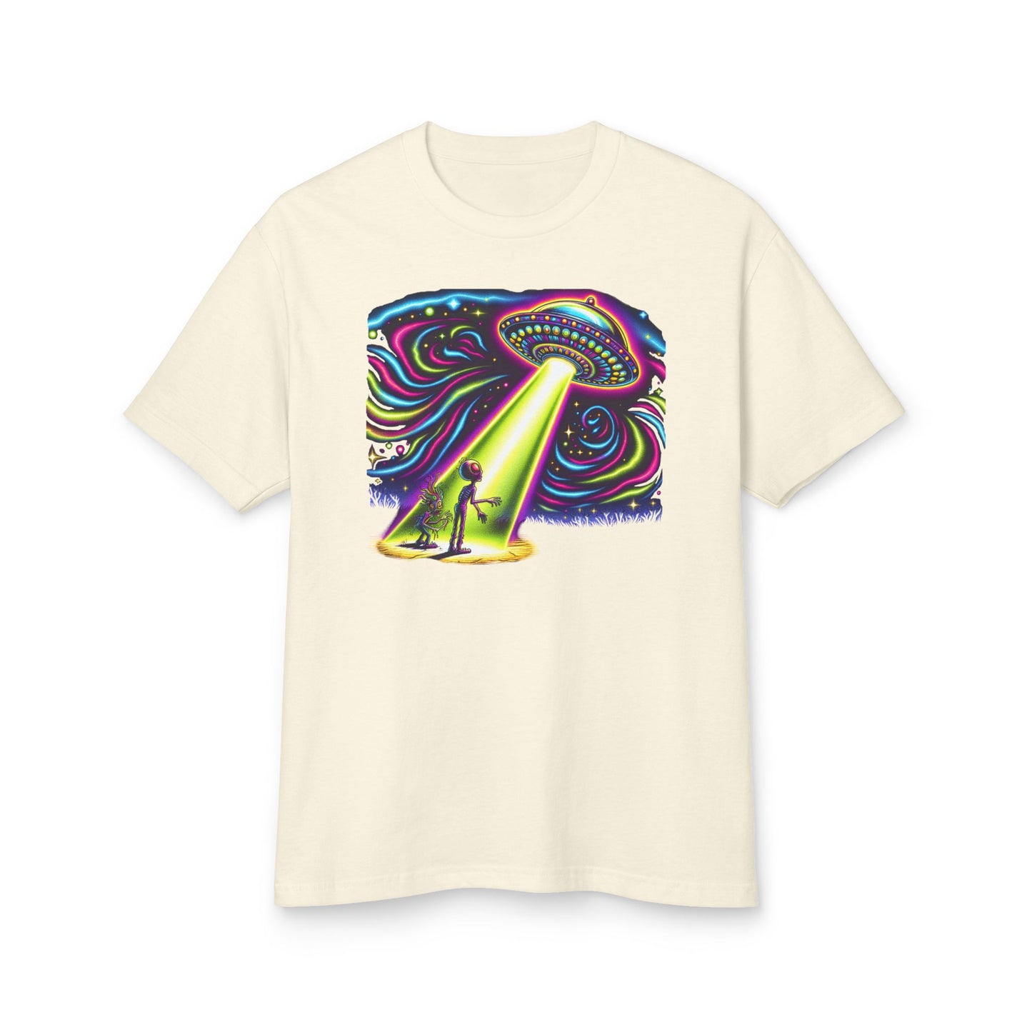 A Wild Trip, UFO sighting, Unisex Garment-Dyed Heavyweight Cotton Tee - Psychonaut Swag