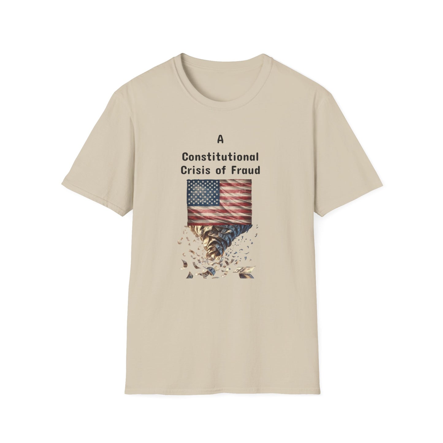 Constitutional Crisis of Fraud, Unisex Softstyle T-Shirt - Psychonaut Swag