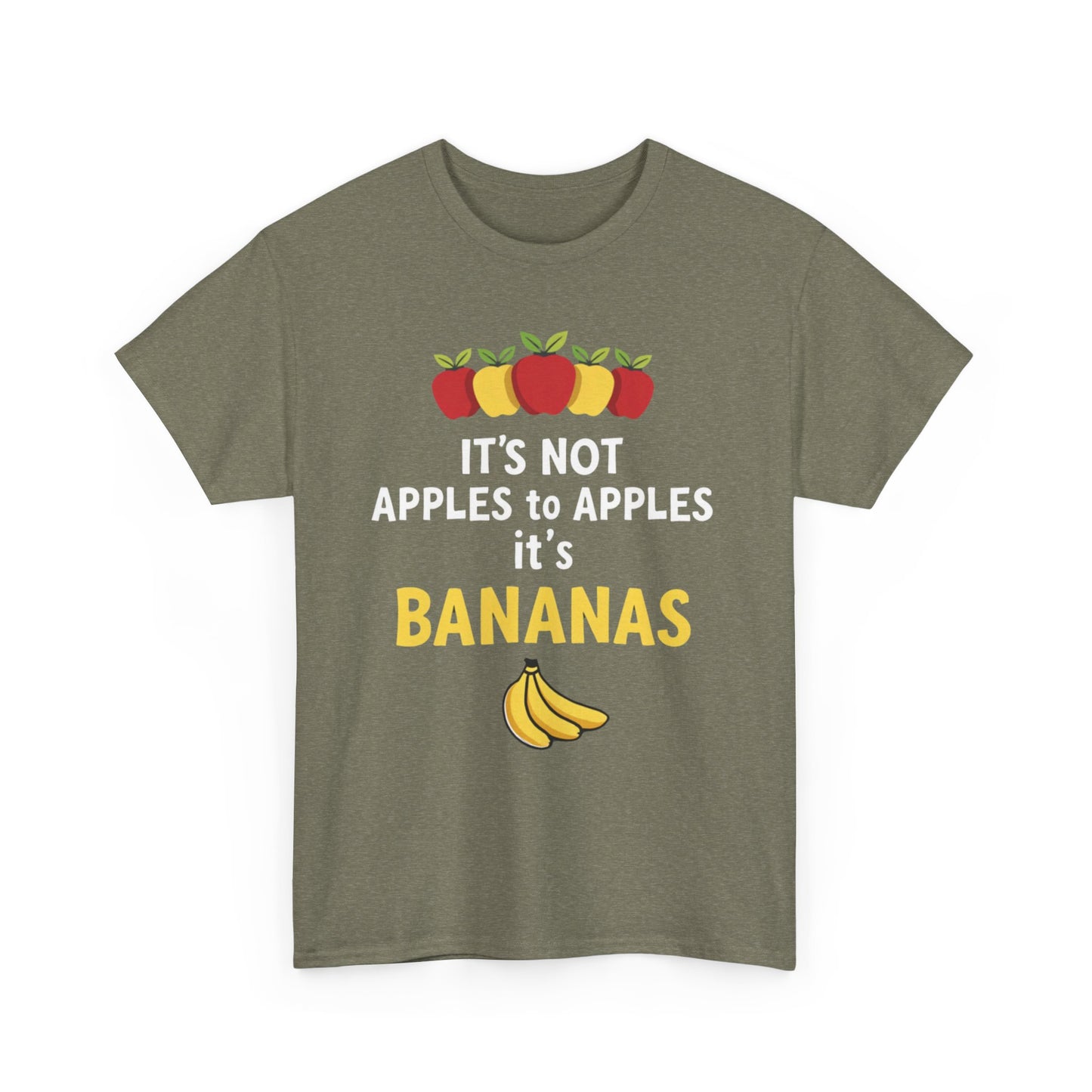 Funny Banana T-Shirt: It's Not Apples to Apples, Cute Graphic Tee for Food Lovers, Gift for Birthdays, Casual Wear, Humor Shirt - Psychonaut Swag