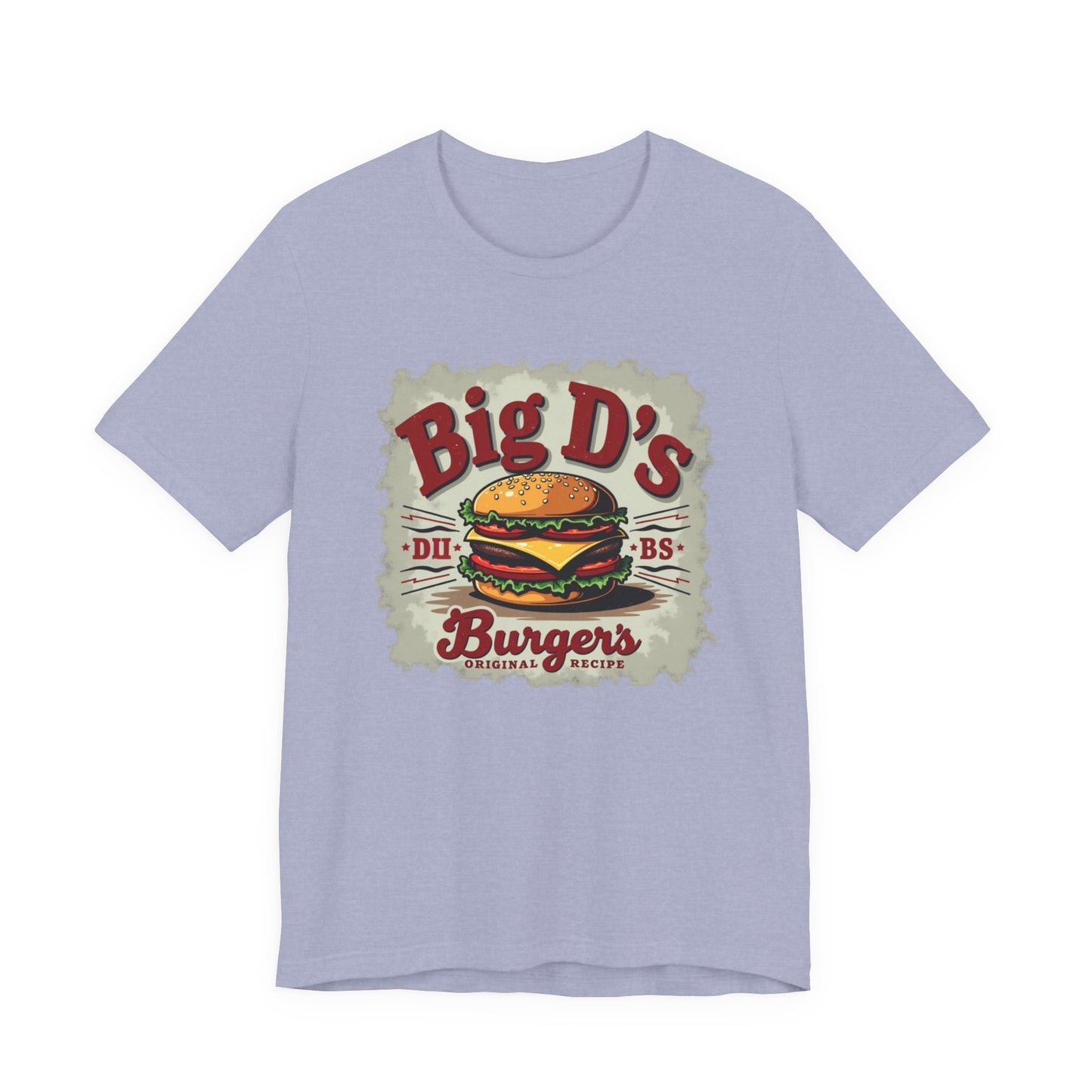 Big D's Burgers Unisex Jersey Tee - Fun Foodie Shirt, Casual Wear, Burger Lover Gift, Retro Fast Food T-Shirt, Summer BBQ Fashion - Psychonaut Swag