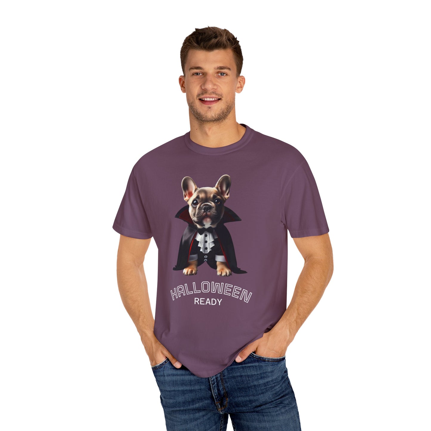 Funny French Bulldog Vampire T-Shirt, Pet Lover Gift, Halloween Costume Tee, Dog Theme Apparel, Unisex Graphic Shirt