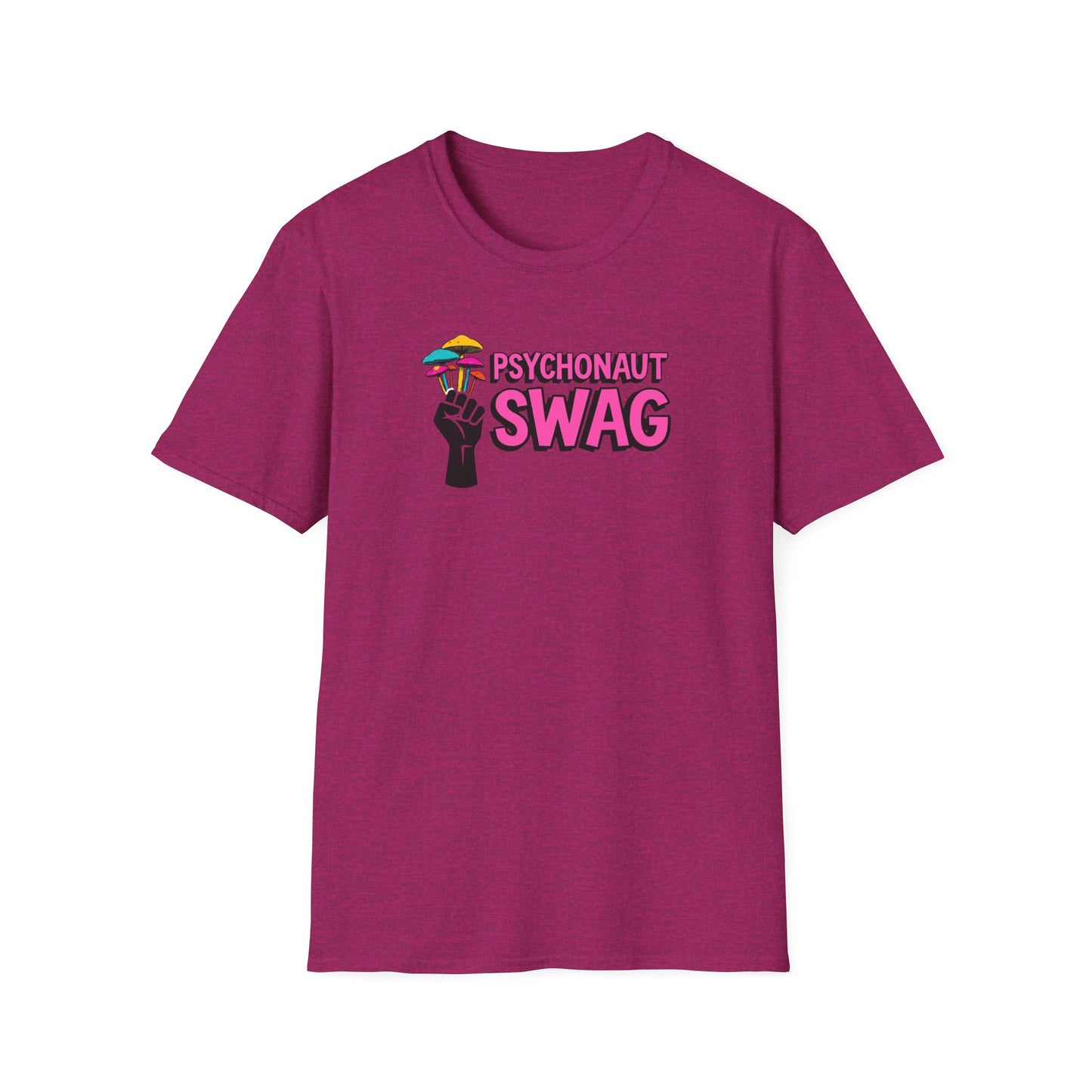 Fistful of Shrooms, Pyschonaut Swag Staple, Psychedelic Graphic T-Shirt, Humor Apparel for Psychedelic Lovers, Perfect for Festivals, Casual Wear, Gift for Friends - Psychonaut Swag