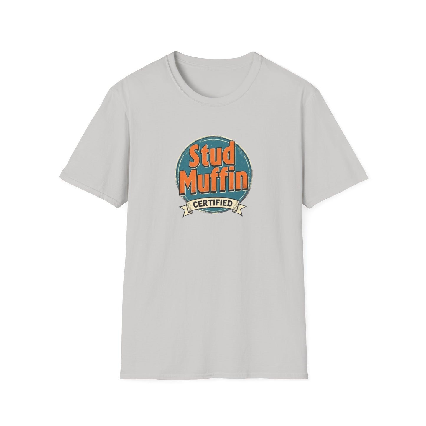 Stud Muffin Unisex Softstyle T-Shirt | Funny Gift for Dads, Birthdays, Father's Day, Casual Wear, Graphic Tee - Psychonaut Swag