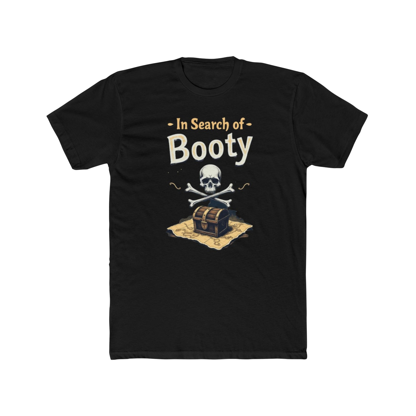 In Search of Booty Pirate T-Shirt, Fun Pirate Tee, Unisex Cotton Tee, Halloween Costume Shirt, Adventure Gift, Nautical Vibe, Unique Humor