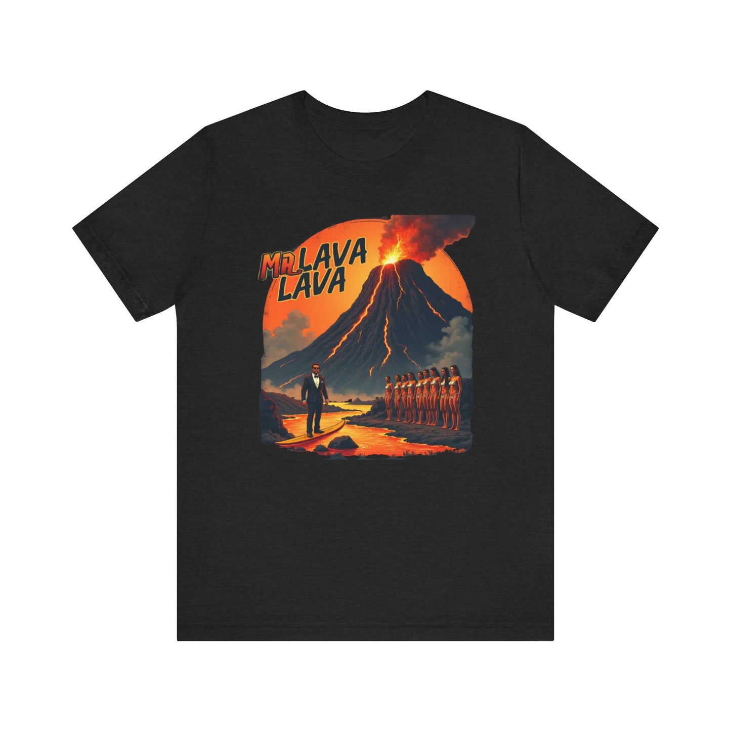 Mr. Lava Lava Tee, Unisex Graphic Shirt, Cool Retro T-Shirt, Perfect for Summer, Volcano Art, Gift for Geology Lovers - Psychonaut Swag