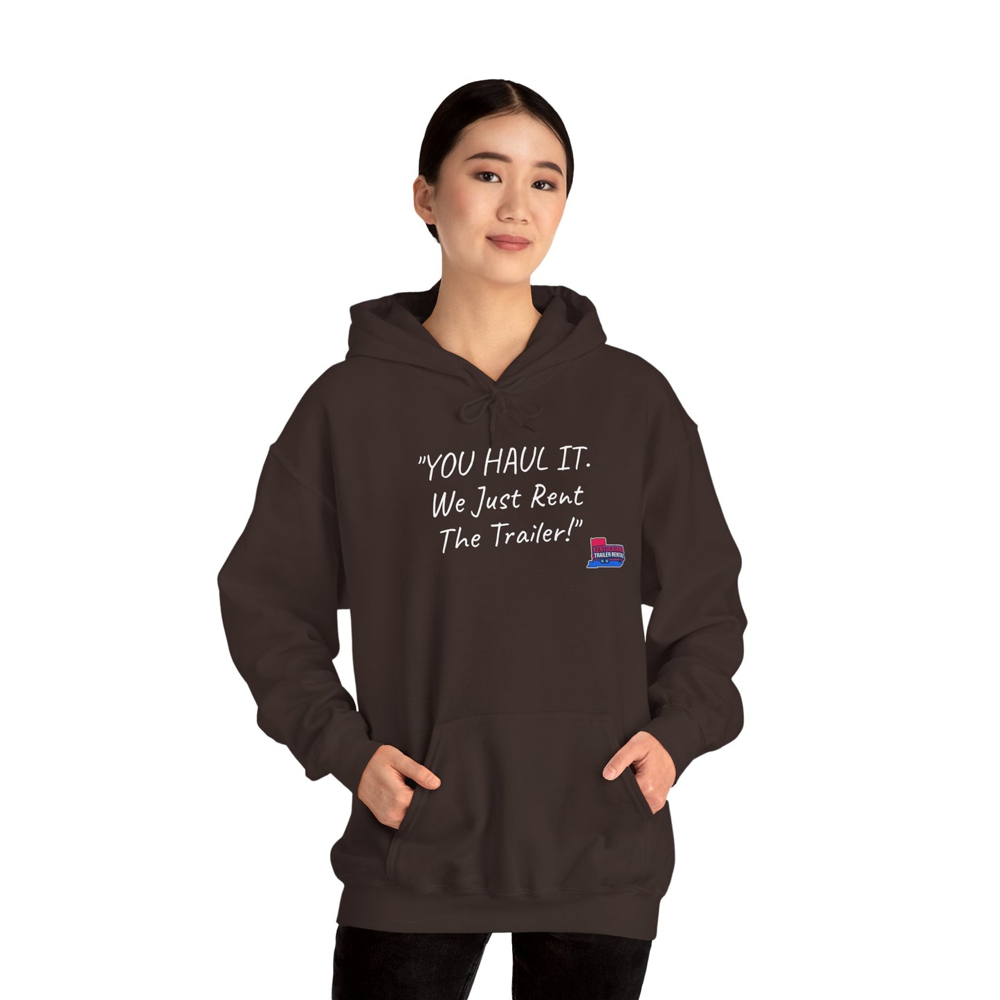 Kentuckiana Small biz swag, Trailer Rental Hoodie for Road Trips, Gifts for Adventure Lovers, Unique Hoodie for Renters, Travel Gear, Funny Sweatshirt