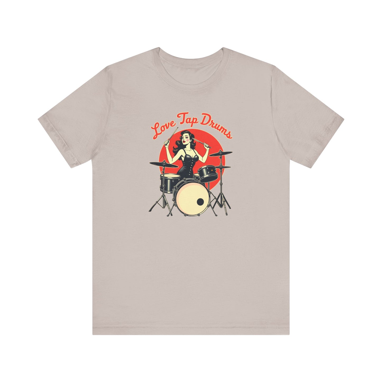 Love Tap Drums, Drummer Tee - Perfect for Music Lovers, Band Merch, Gifts for Musicians, Concerts, Casual Wear, Love Tap Drums - Psychonaut Swag