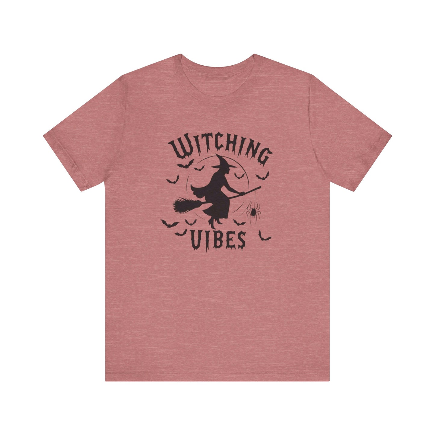 Witching Vibes Graphic Tee, Halloween Apparel, Unisex Costume Top, Casual T-Shirt, Spooky Season Outfit, Witchy Gift