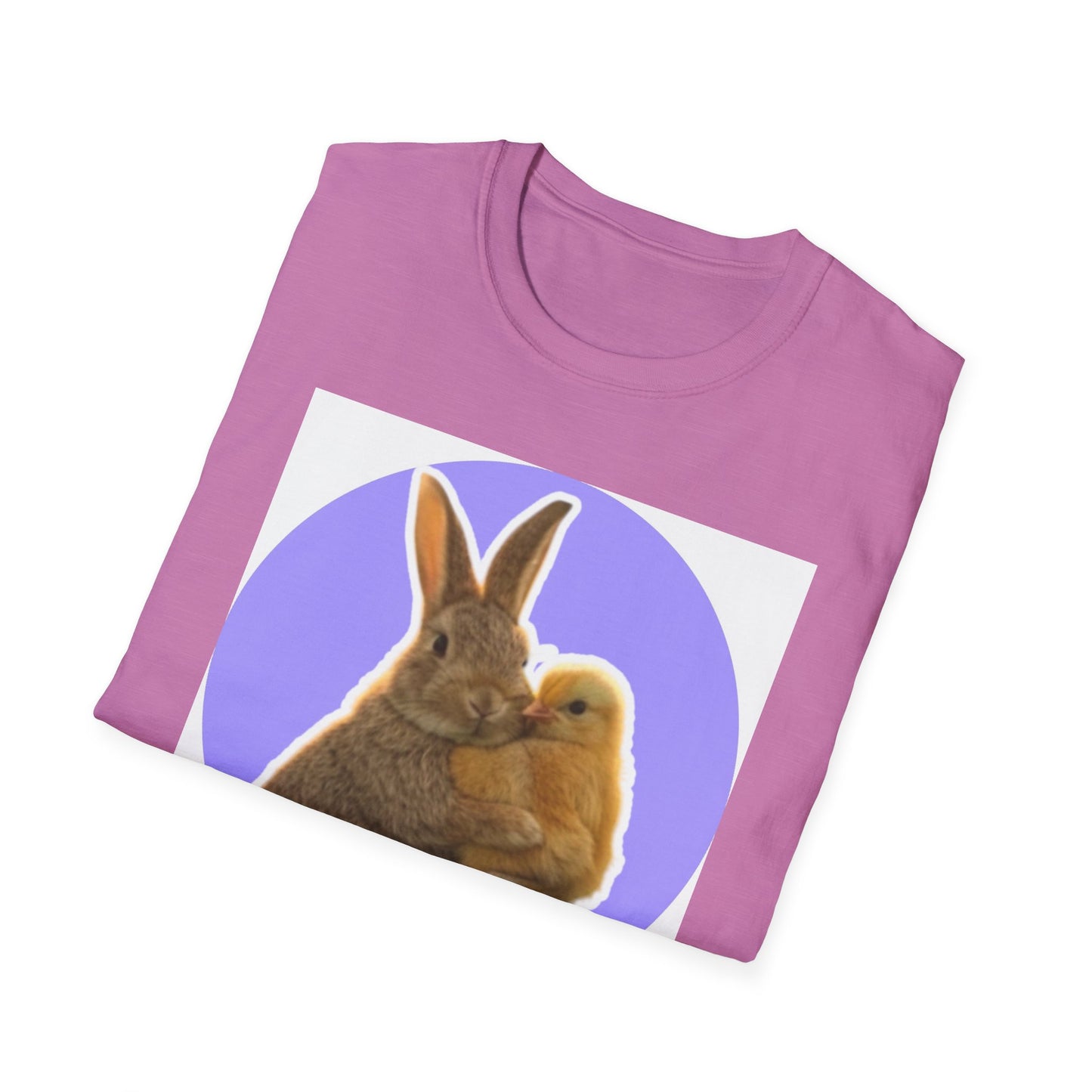 Easter Bunny and Chic, Unisex Softstyle T-Shirt