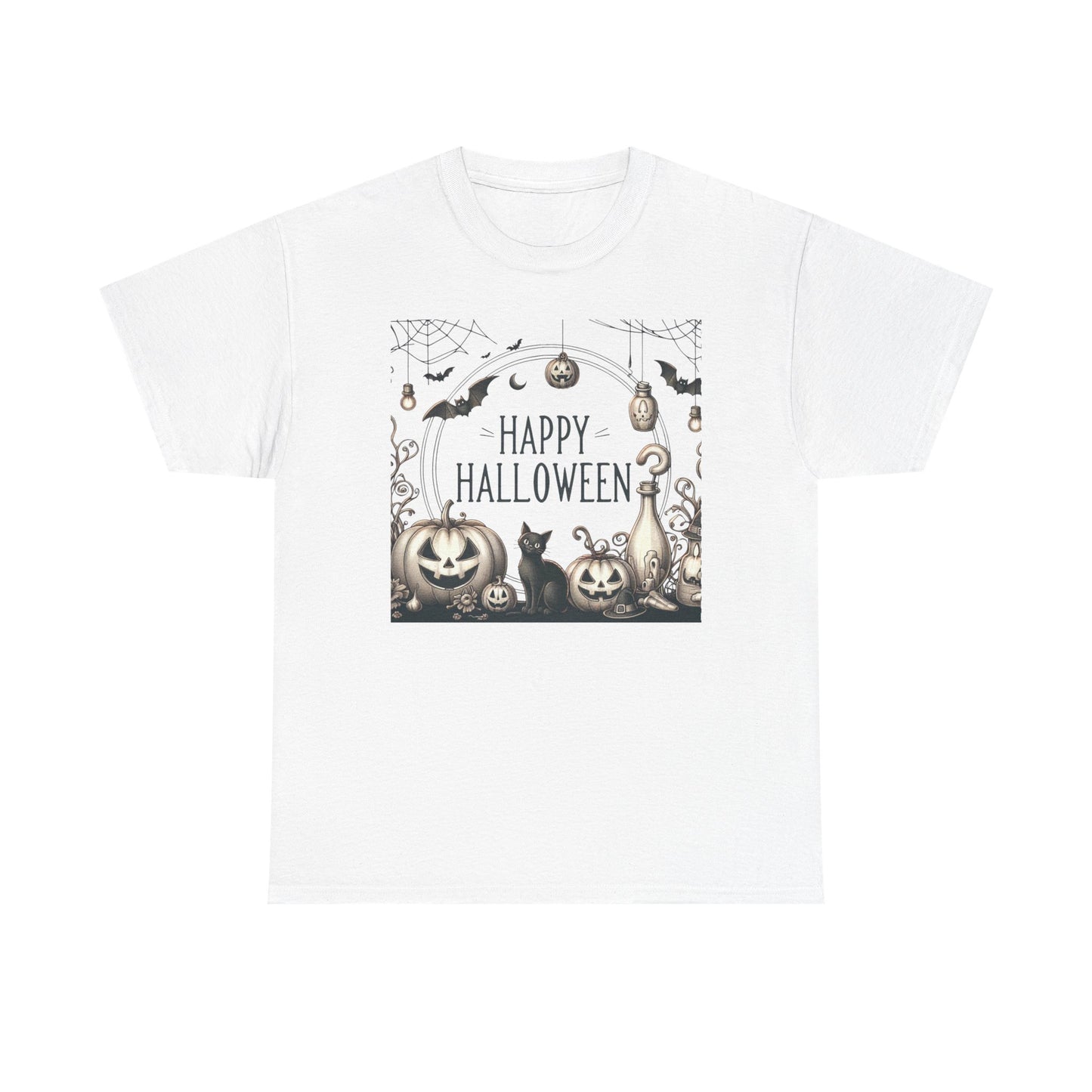 Halloween Vintage style party, Unisex Heavy Cotton Tee, Spooky Tee, Halloween Shirt, Ghostly Apparel, Pumpkin T-Shirt, Festive Clothing