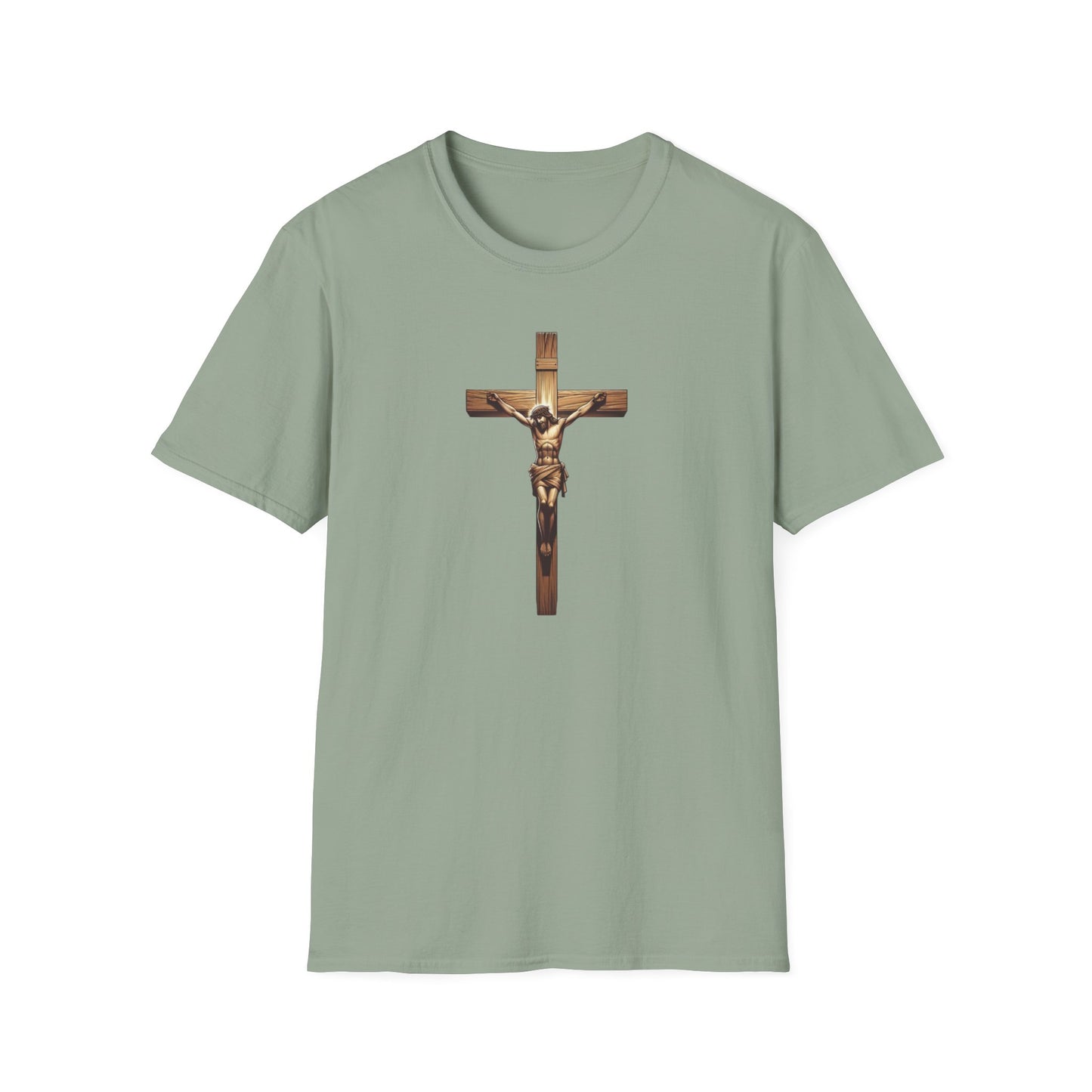 On the Cross, Unisex Softstyle T-Shirt - Psychonaut Swag