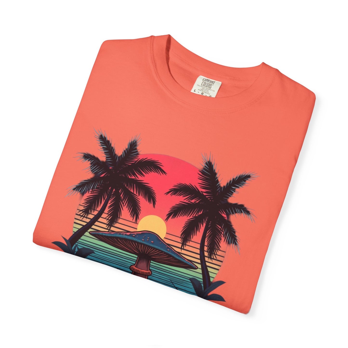Miami Vibes, T-Shirt with Tropical Vibes Design, Summer Apparel, Beachwear, Gift for Vacation Lovers, Relaxed Style - Psychonaut Swag