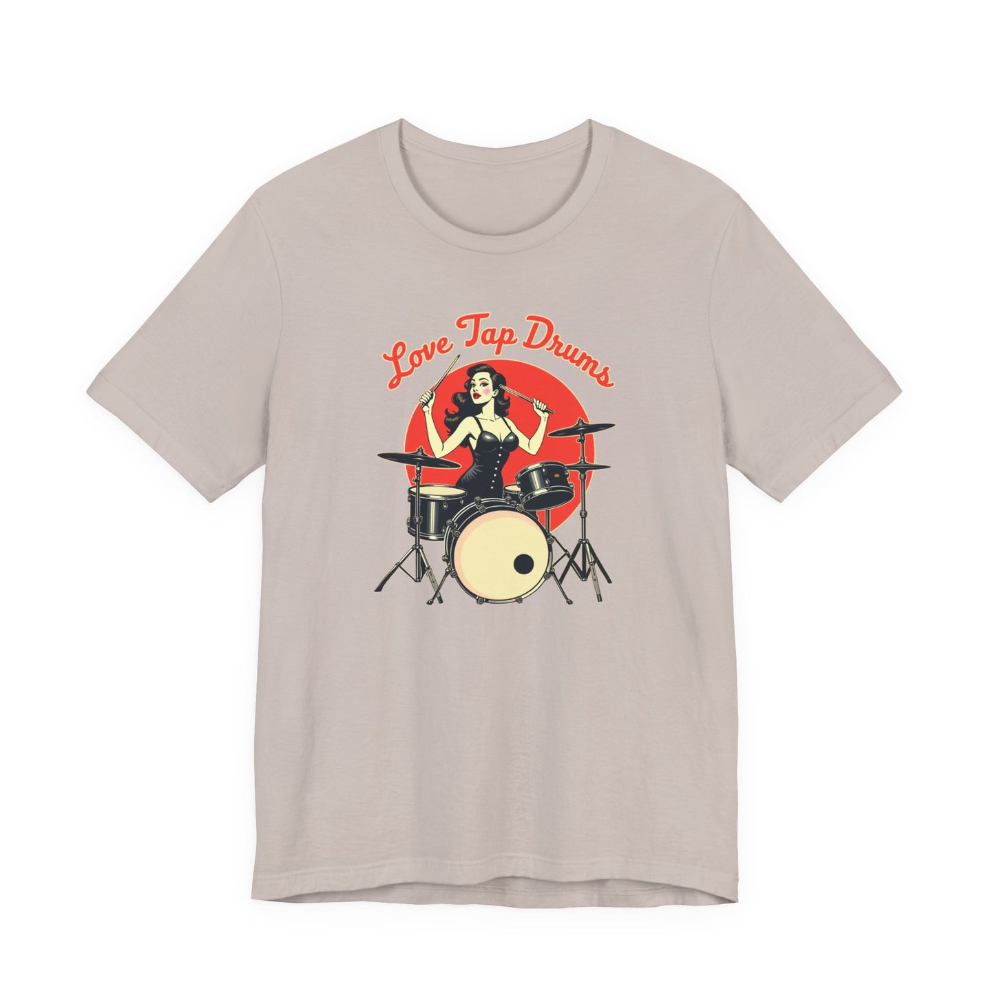 Love Tap Drums, Drummer Tee - Perfect for Music Lovers, Band Merch, Gifts for Musicians, Concerts, Casual Wear, Love Tap Drums - Psychonaut Swag